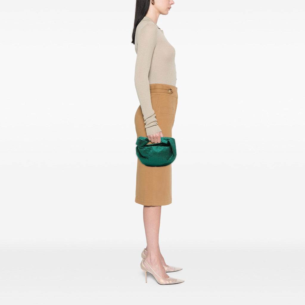 Bottega Veneta Mini Crystal Embellished Satin Jodie