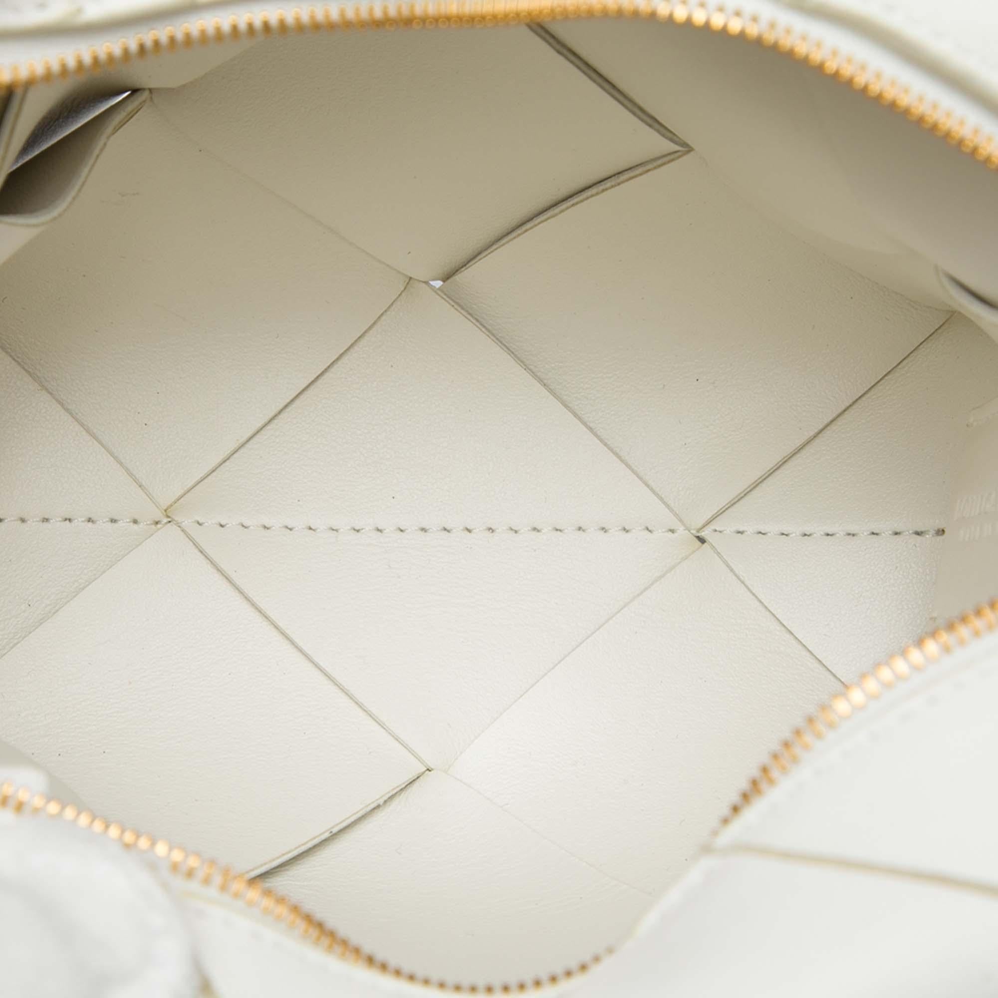 Bottega Veneta Mini Lambskin Intrecciato Cassette Camera Bag