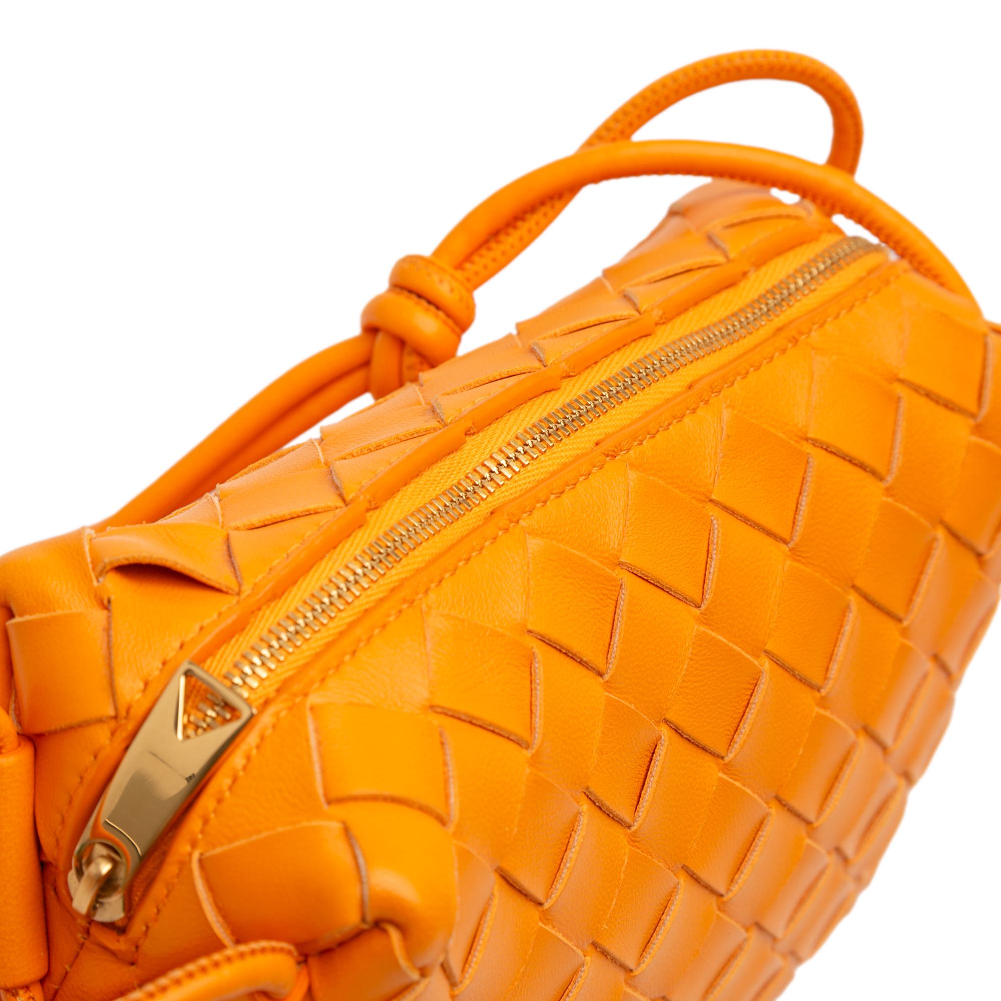 Bottega Veneta Mini Lambskin Intrecciato Loop Camera Bag