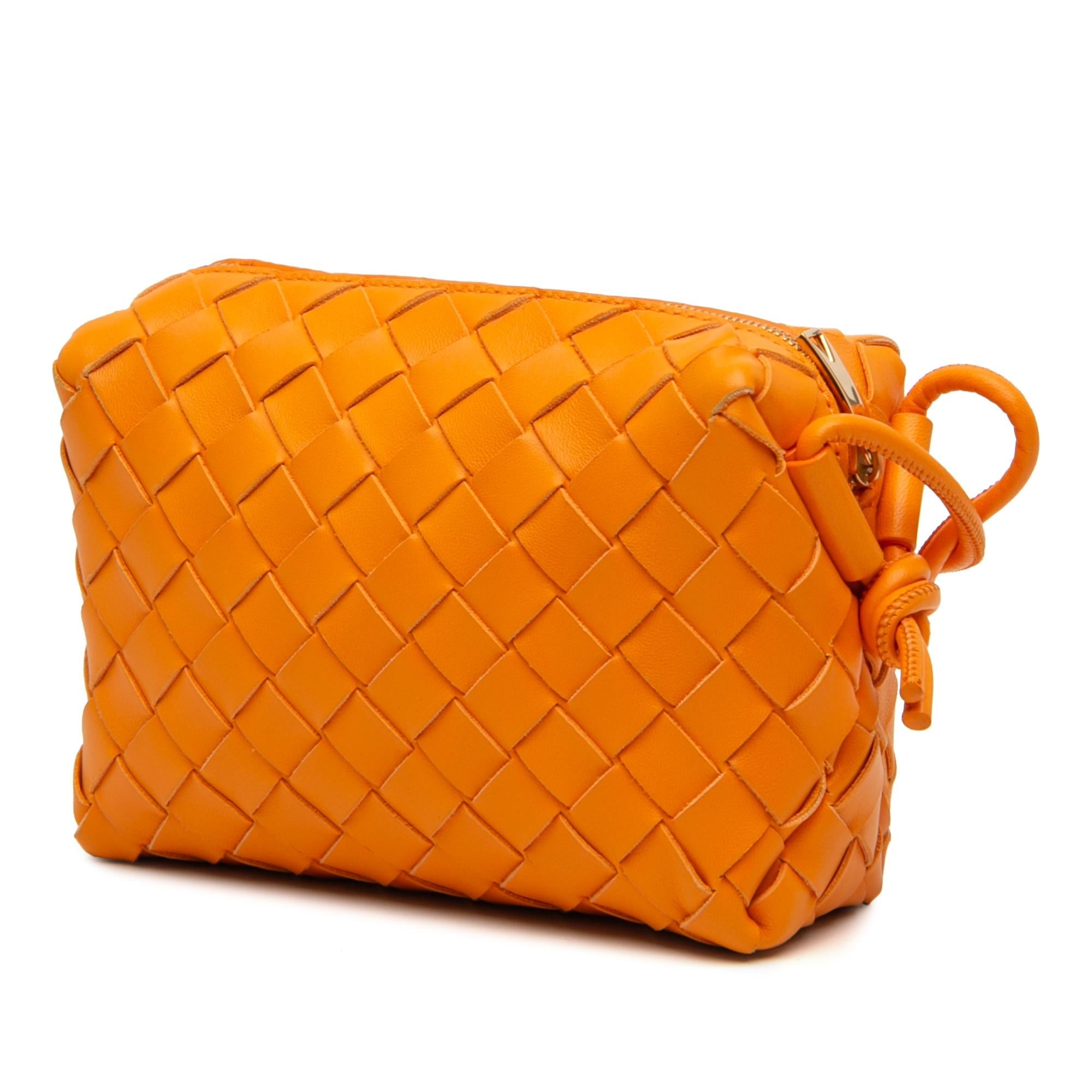 Bottega Veneta Mini Lambskin Intrecciato Loop Camera Bag