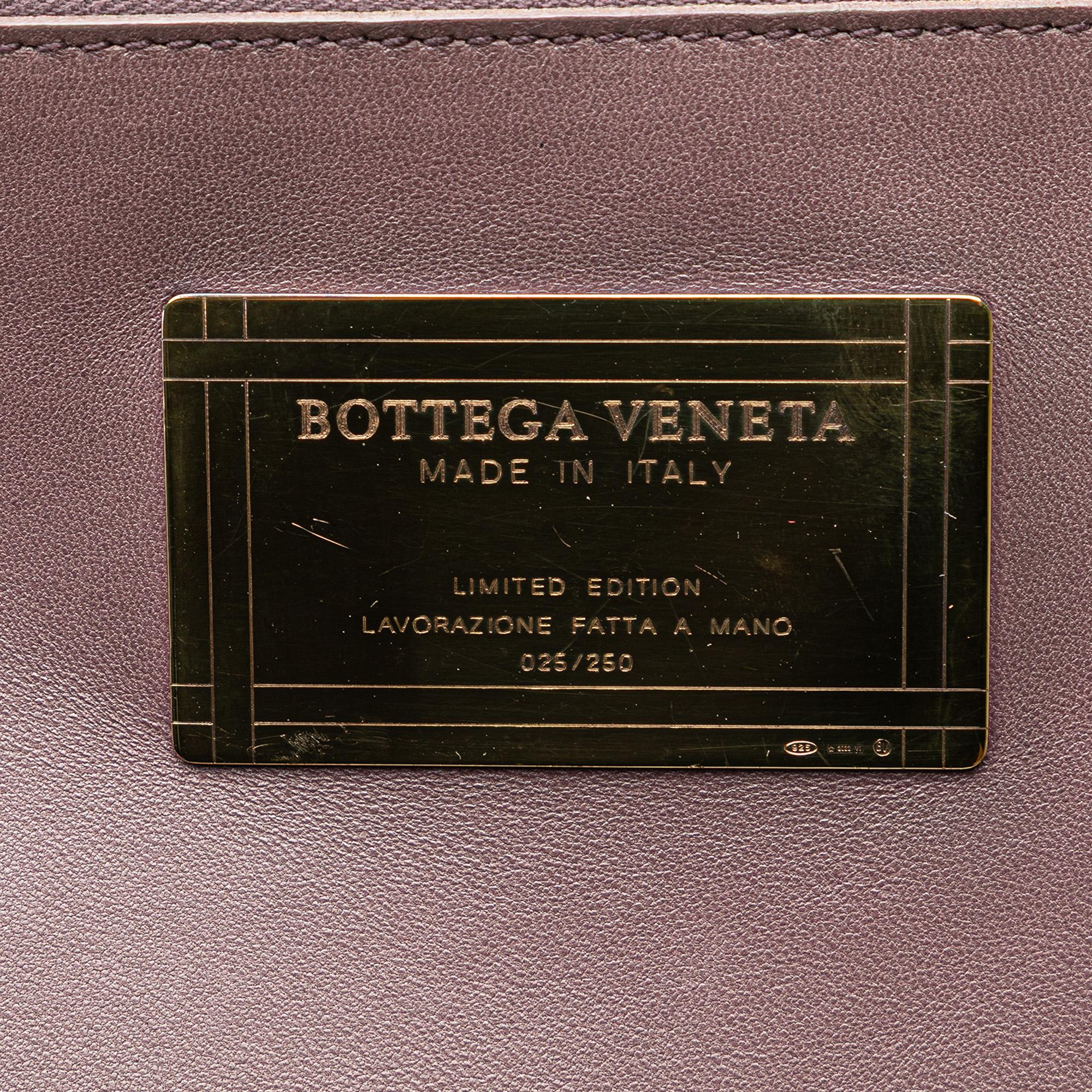 Bottega Veneta Mini Lambskin Intreccio Cabat Tote