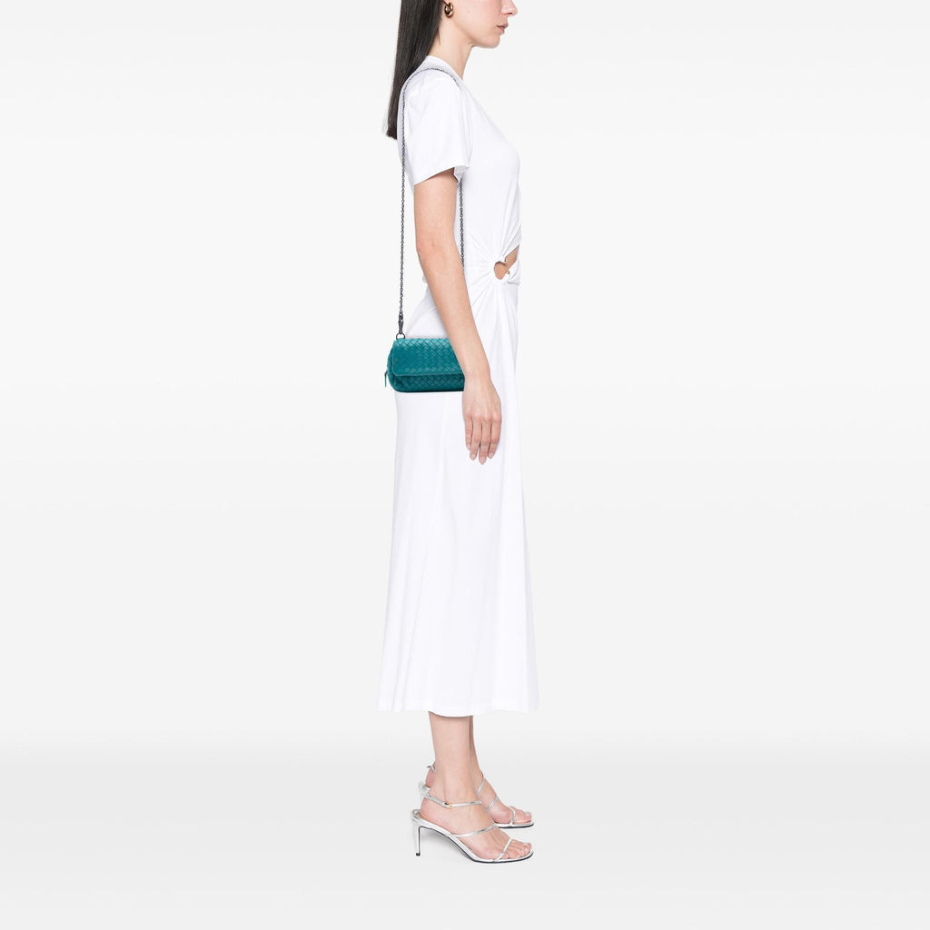 Bottega Veneta Mini Nappa Intrecciato Expandable Chain Crossbody