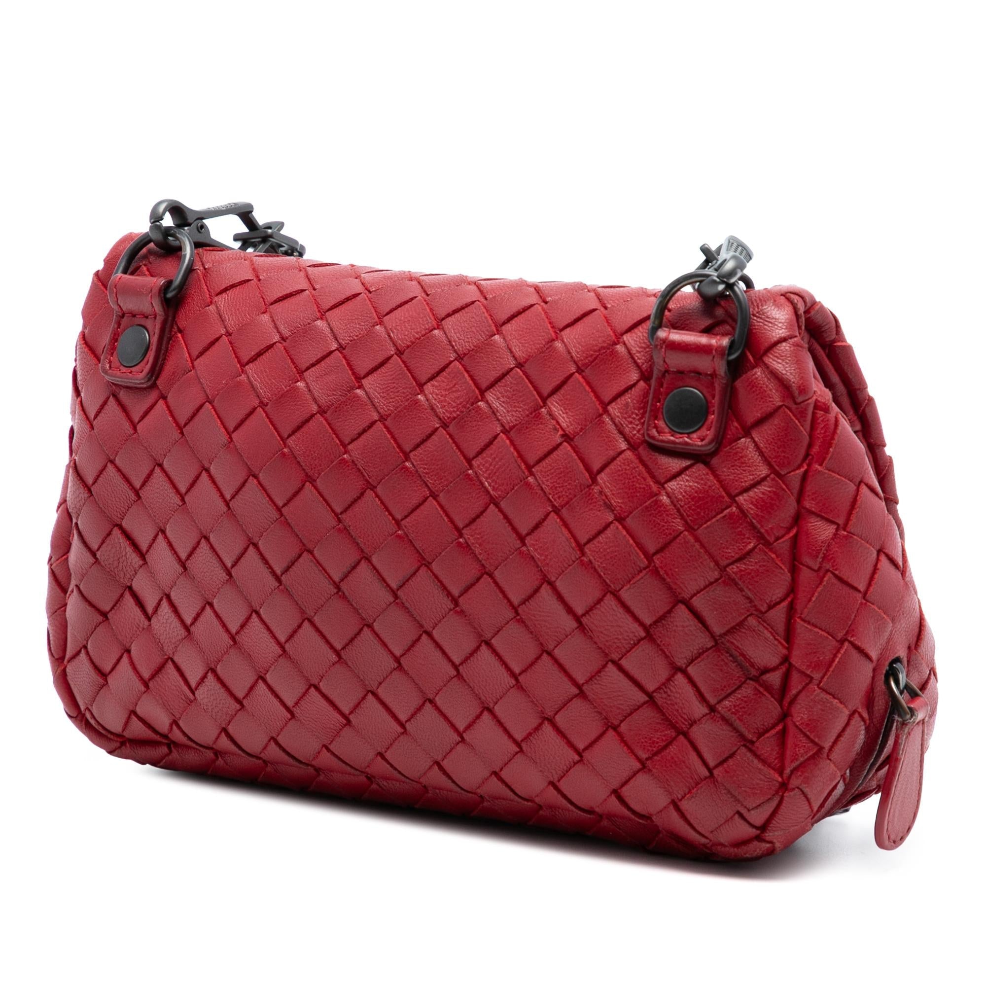 Bottega Veneta Mini Nappa Intrecciato Expandable Chain Flap Crossbody
