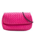 Bottega Veneta Mini Nappa Intrecciato Expandable Chain Flap Crossbody