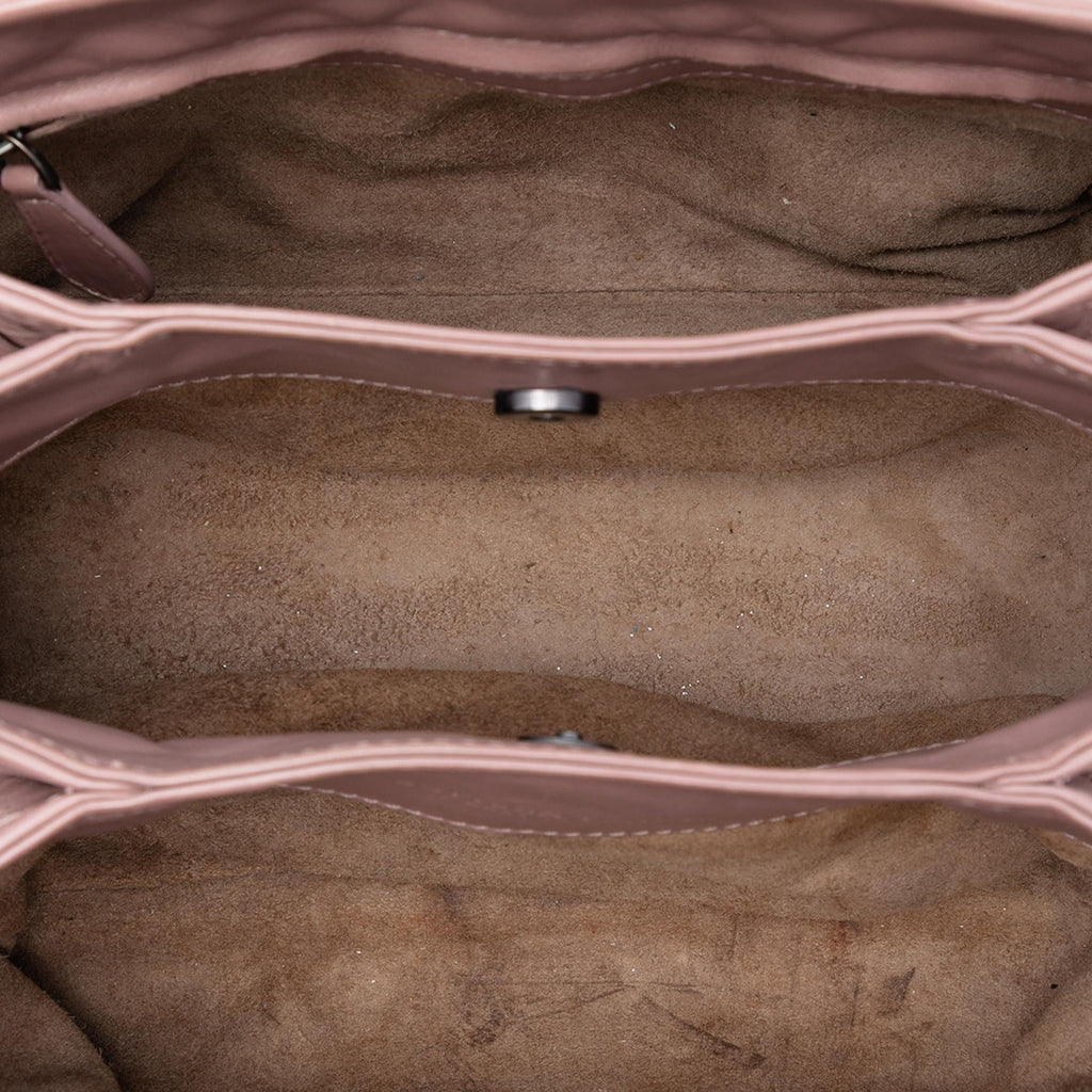 Bottega Veneta Mini Nappa Intrecciato Roma Satchel