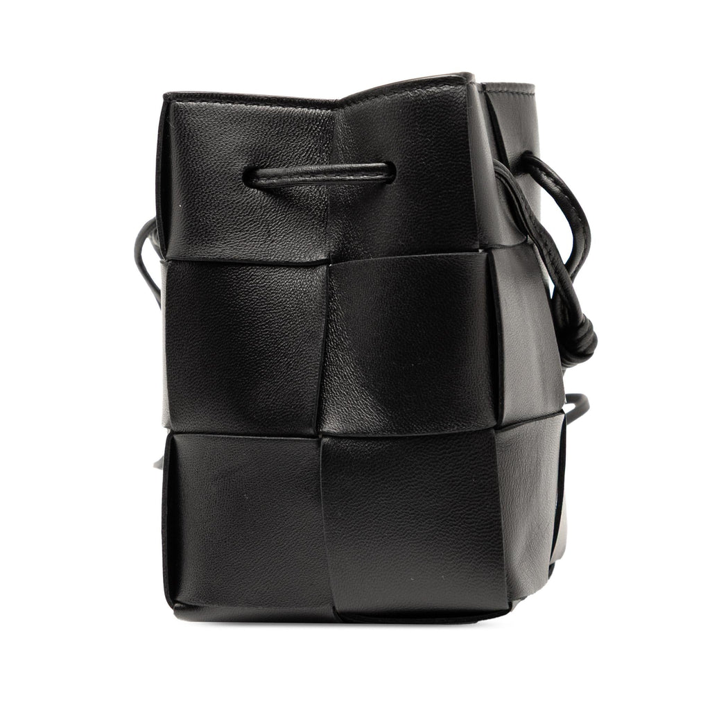 Bottega Veneta Mini Nappa Maxi Intrecciato Cassette Bucket Bag
