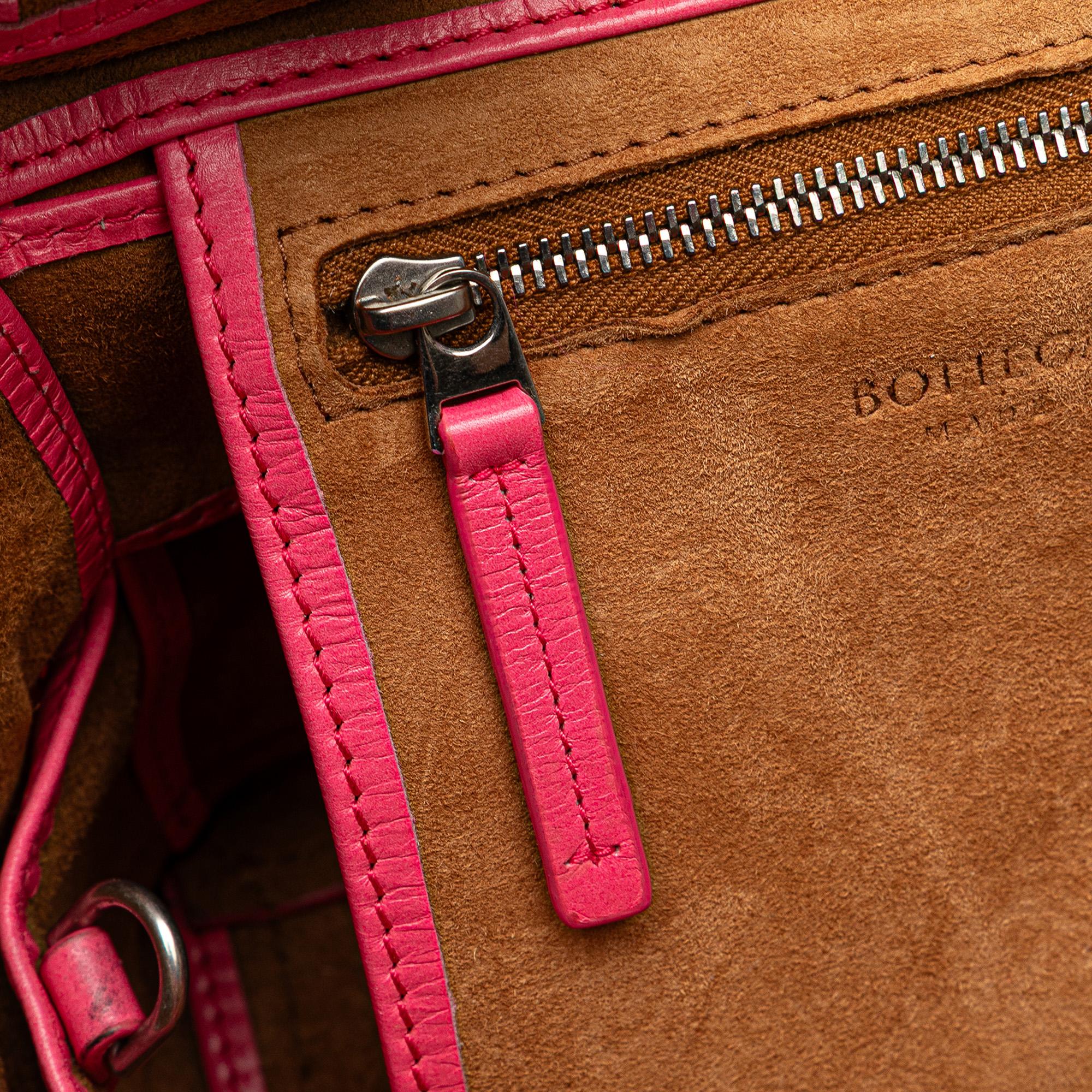Bottega Veneta Mini Paper Calfskin Intrecciato Arco Satchel