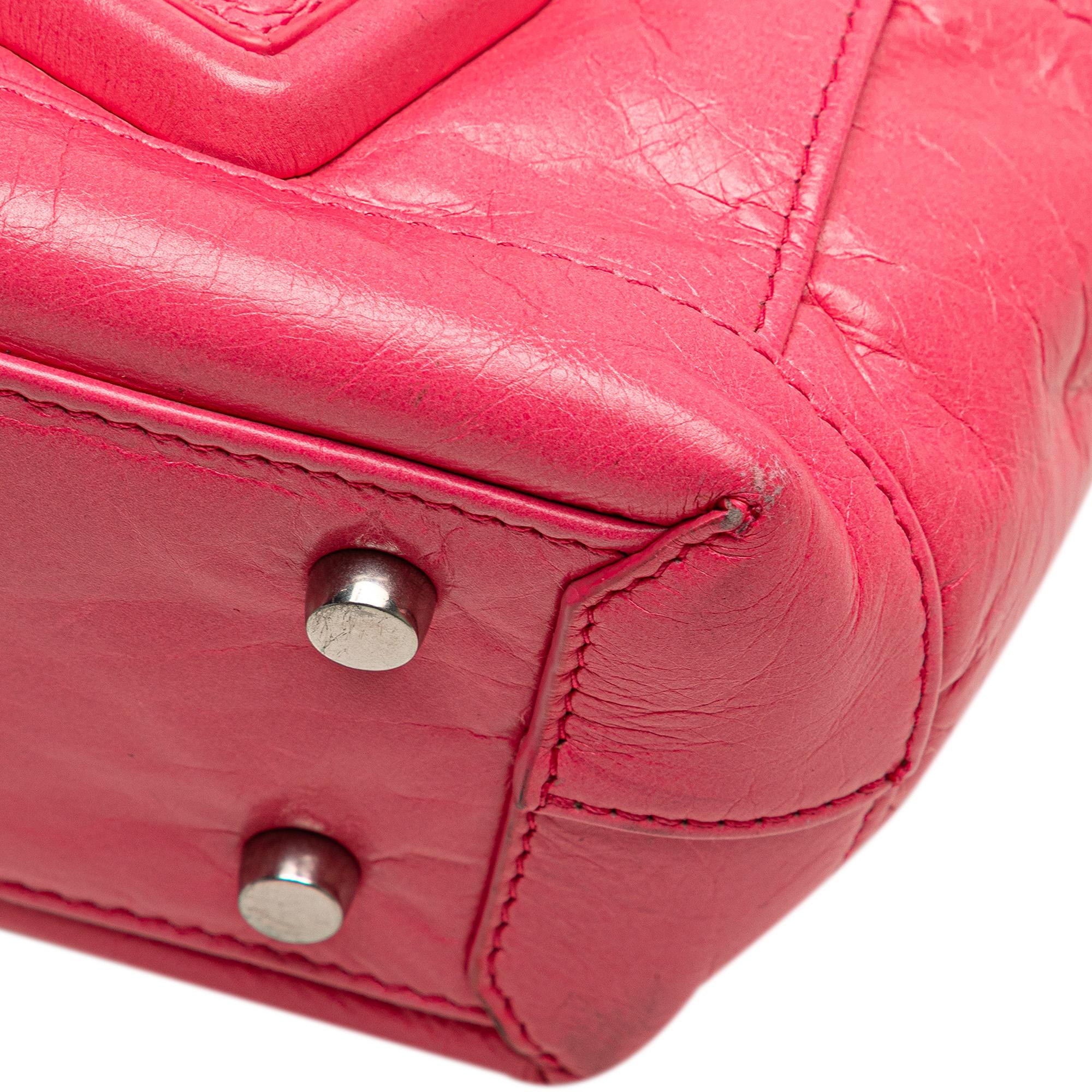 Bottega Veneta Mini Paper Calfskin Intrecciato Arco Satchel
