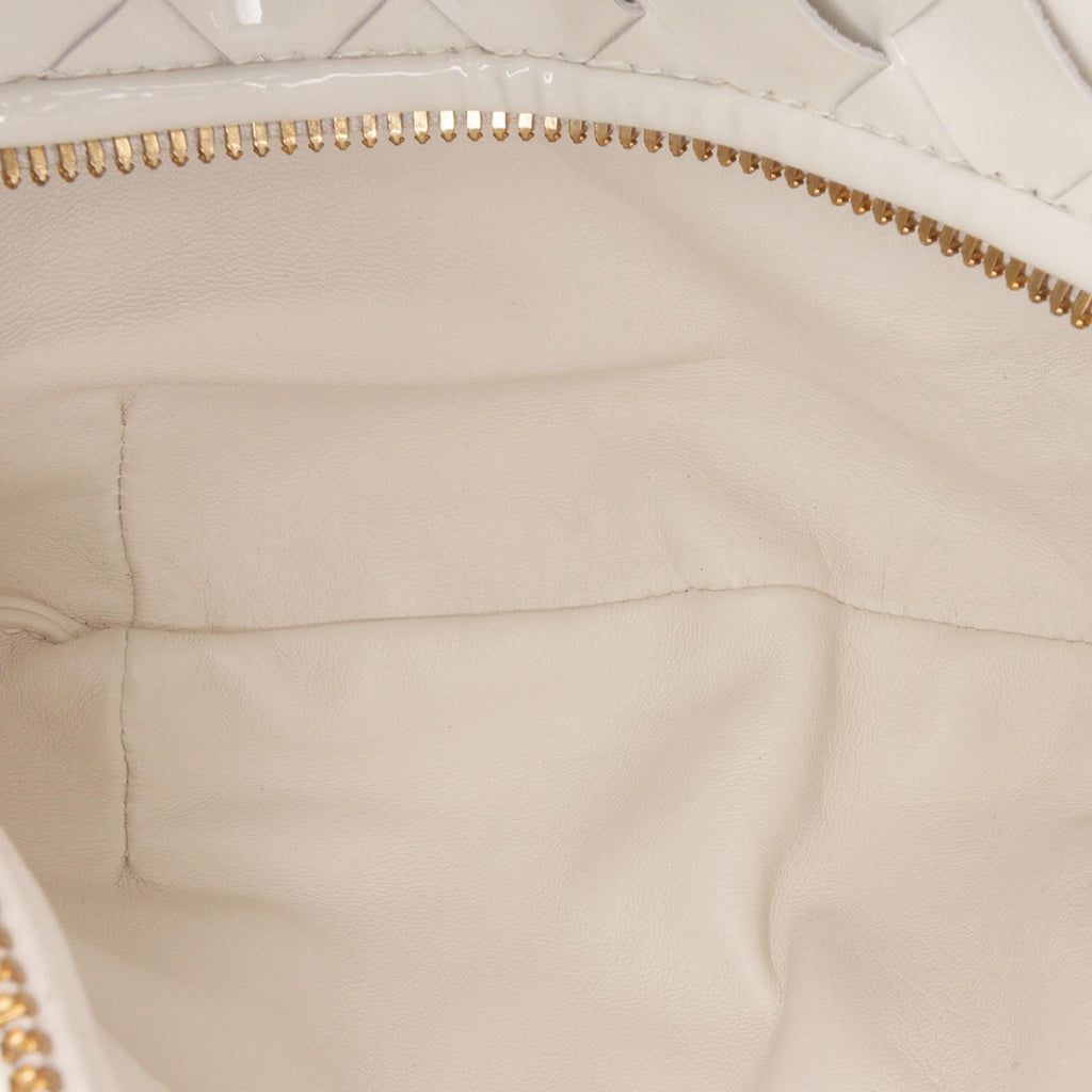 Bottega Veneta Mini Patent Intrecciato Jodie