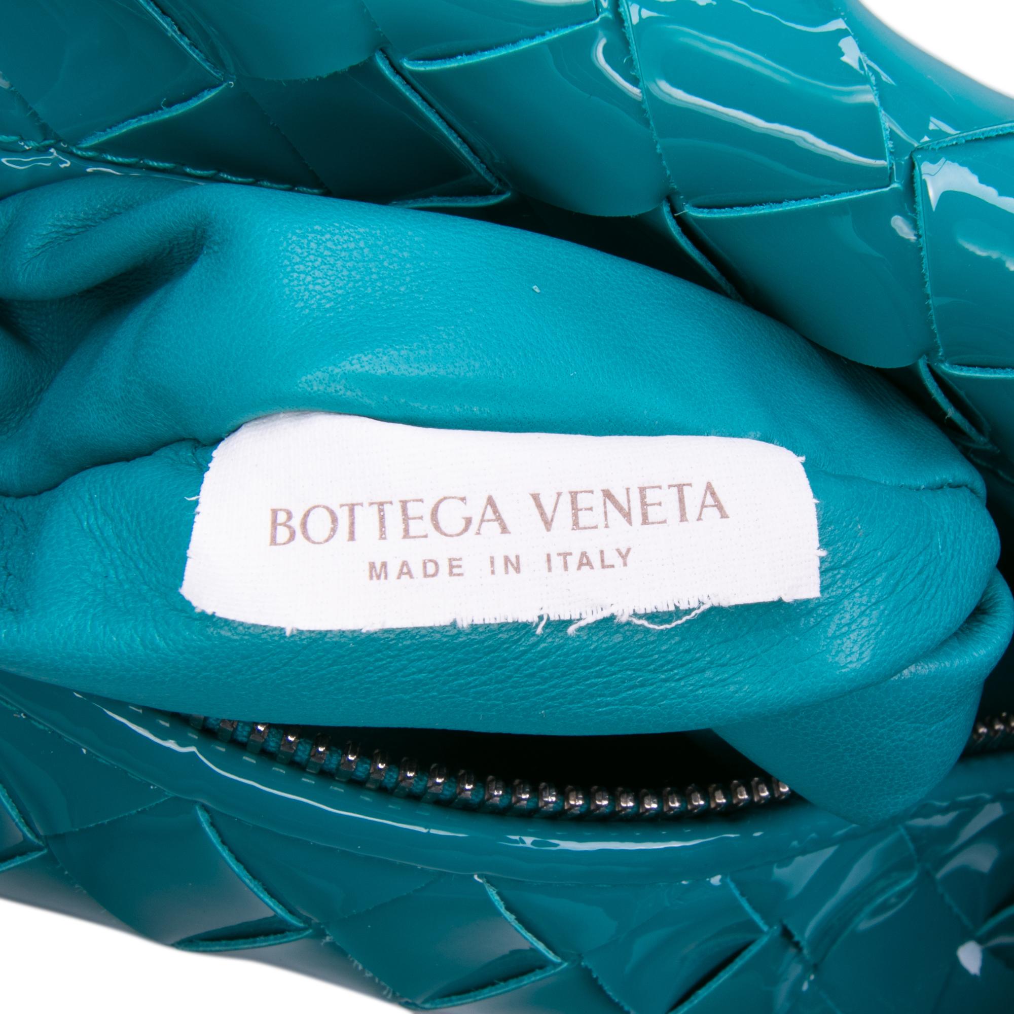 Bottega Veneta Mini Patent Intrecciato Jodie