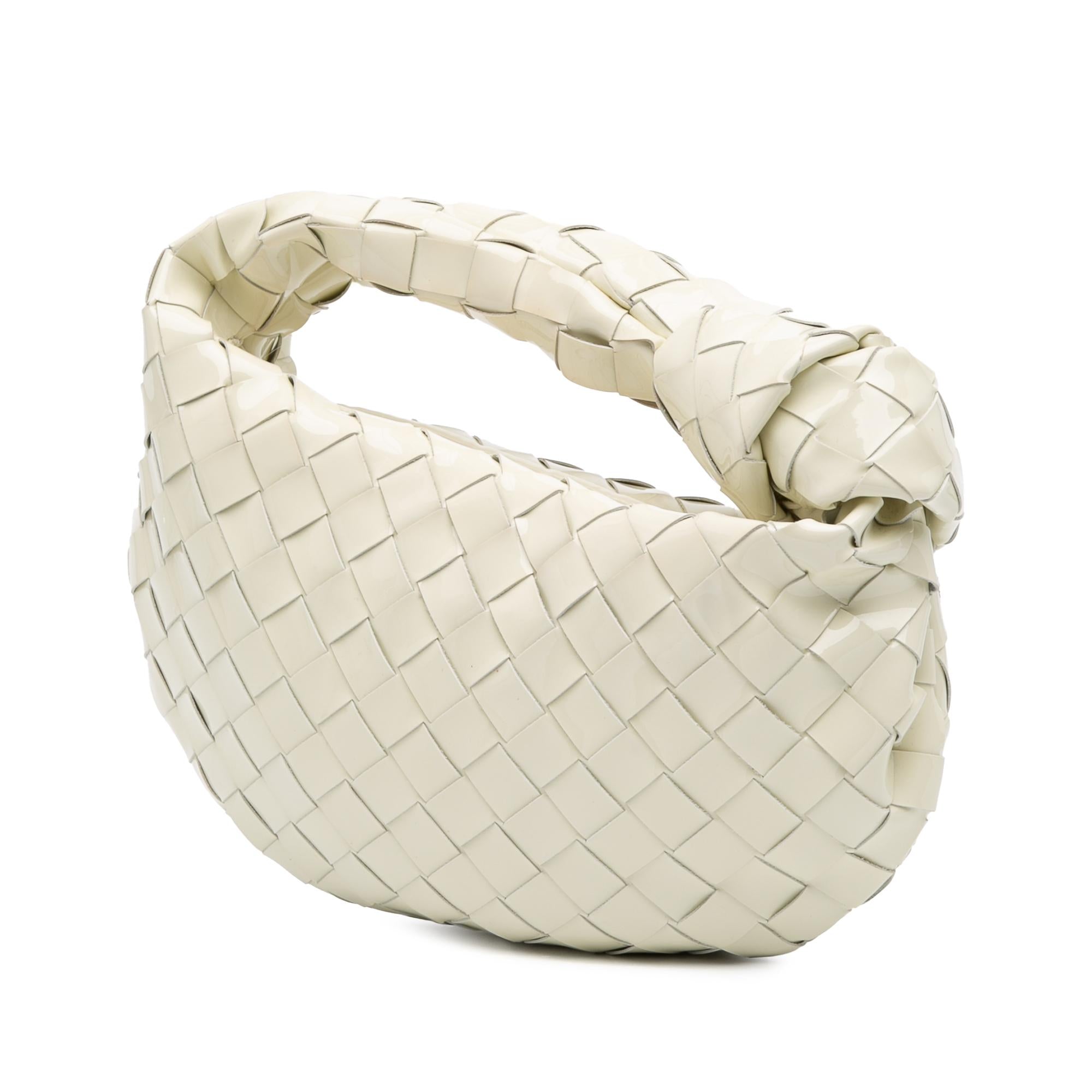 Bottega Veneta Mini Patent Intrecciato Jodie