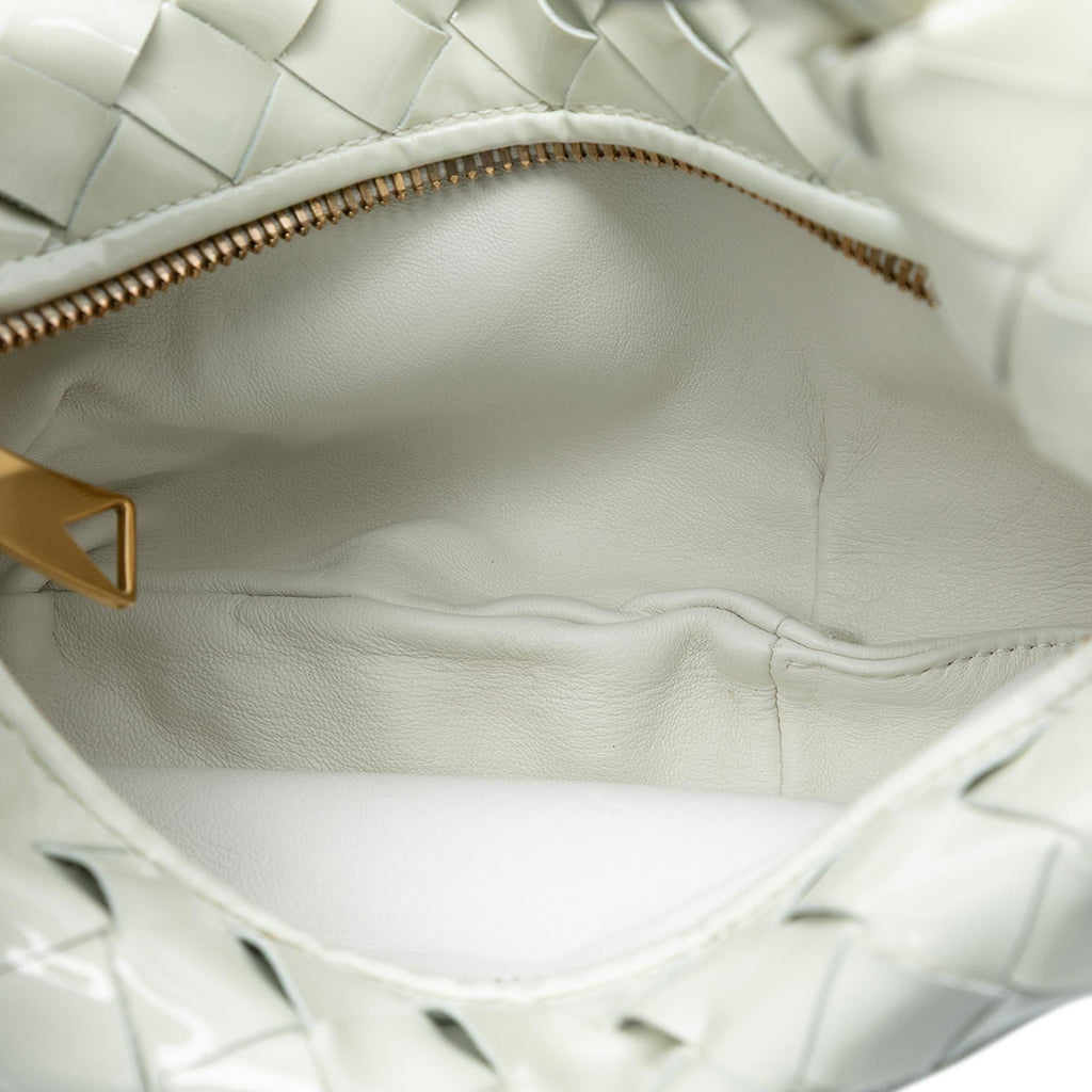 Bottega Veneta Mini Patent Intrecciato Jodie