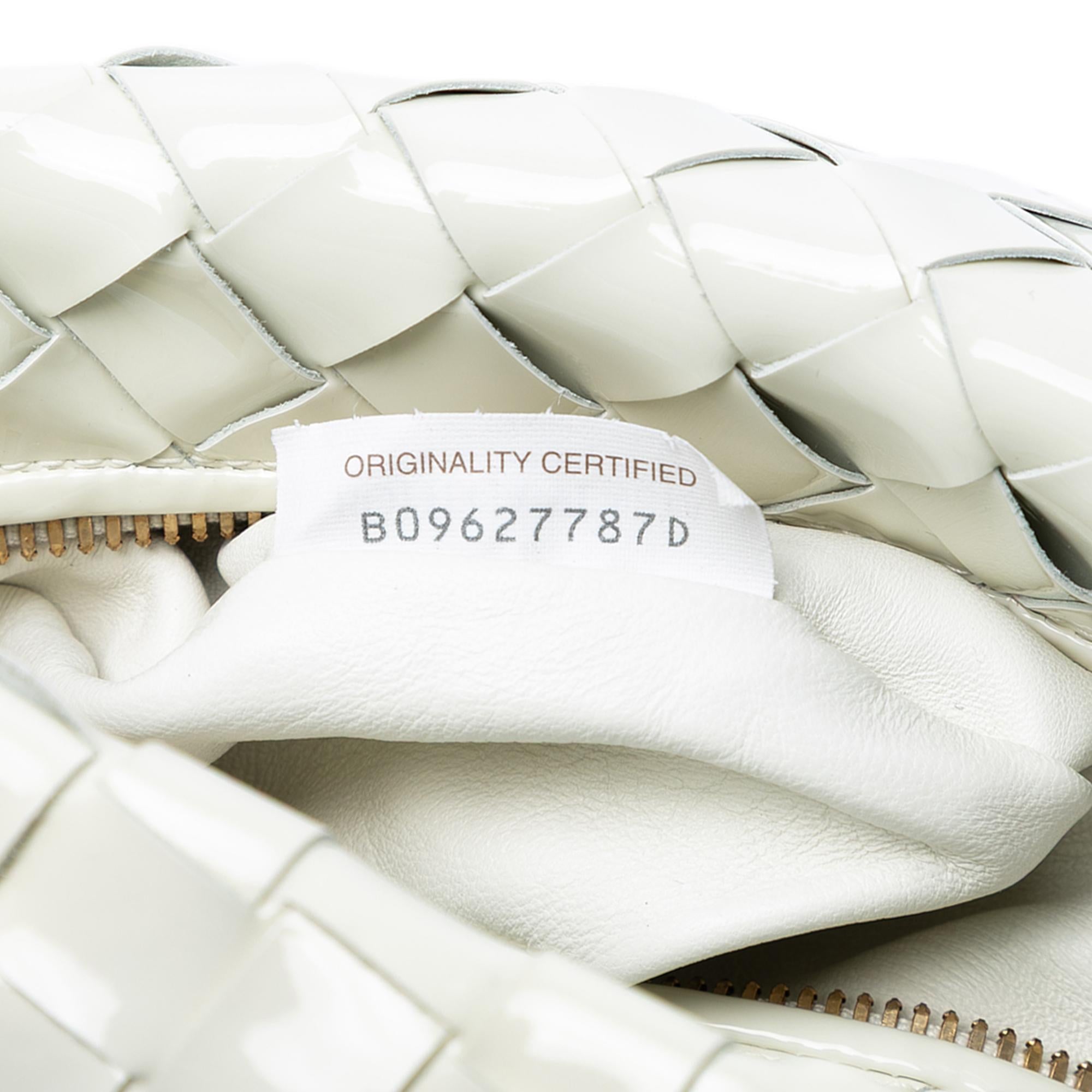 Bottega Veneta Mini Patent Intrecciato Jodie