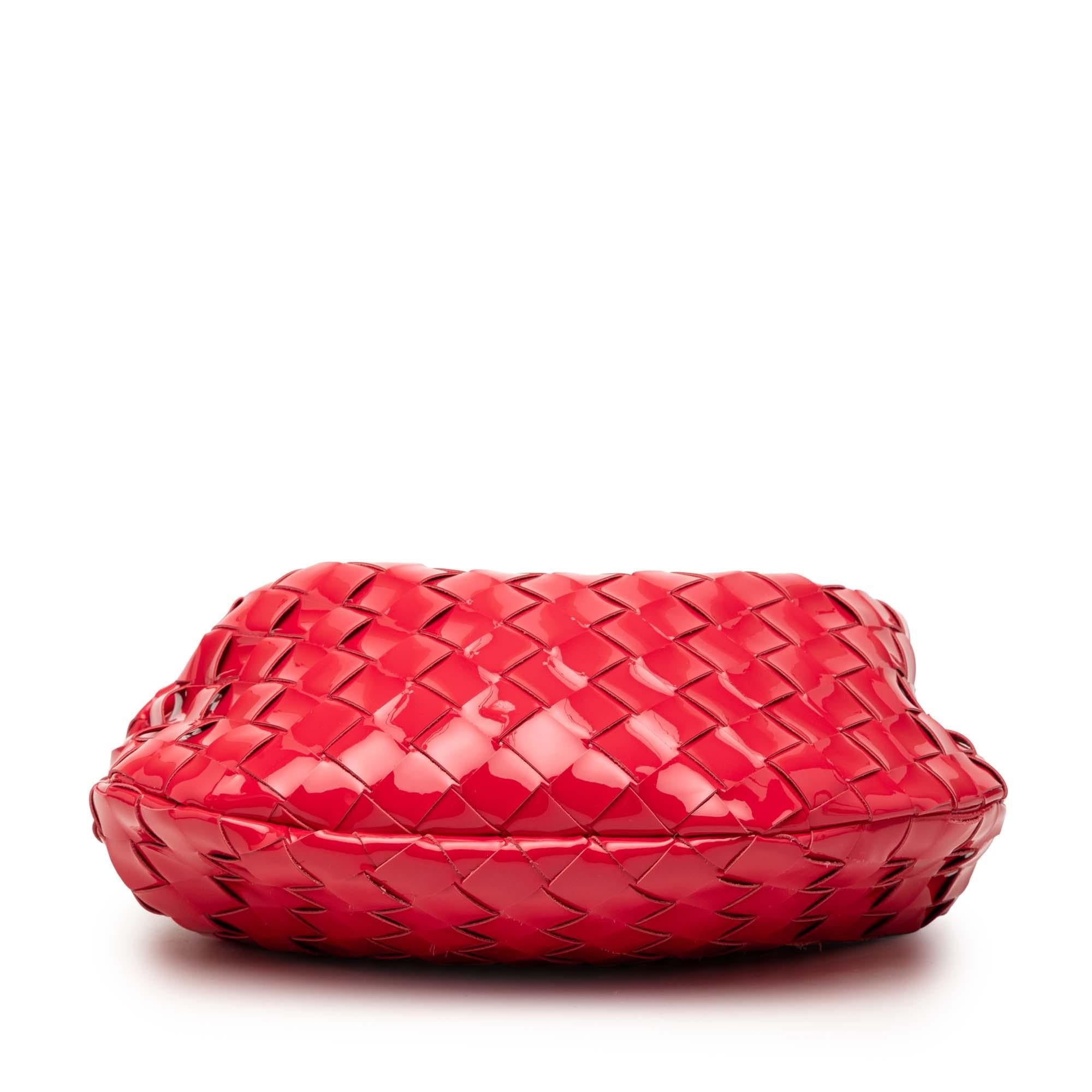 Bottega Veneta Mini Patent Intrecciato Jodie