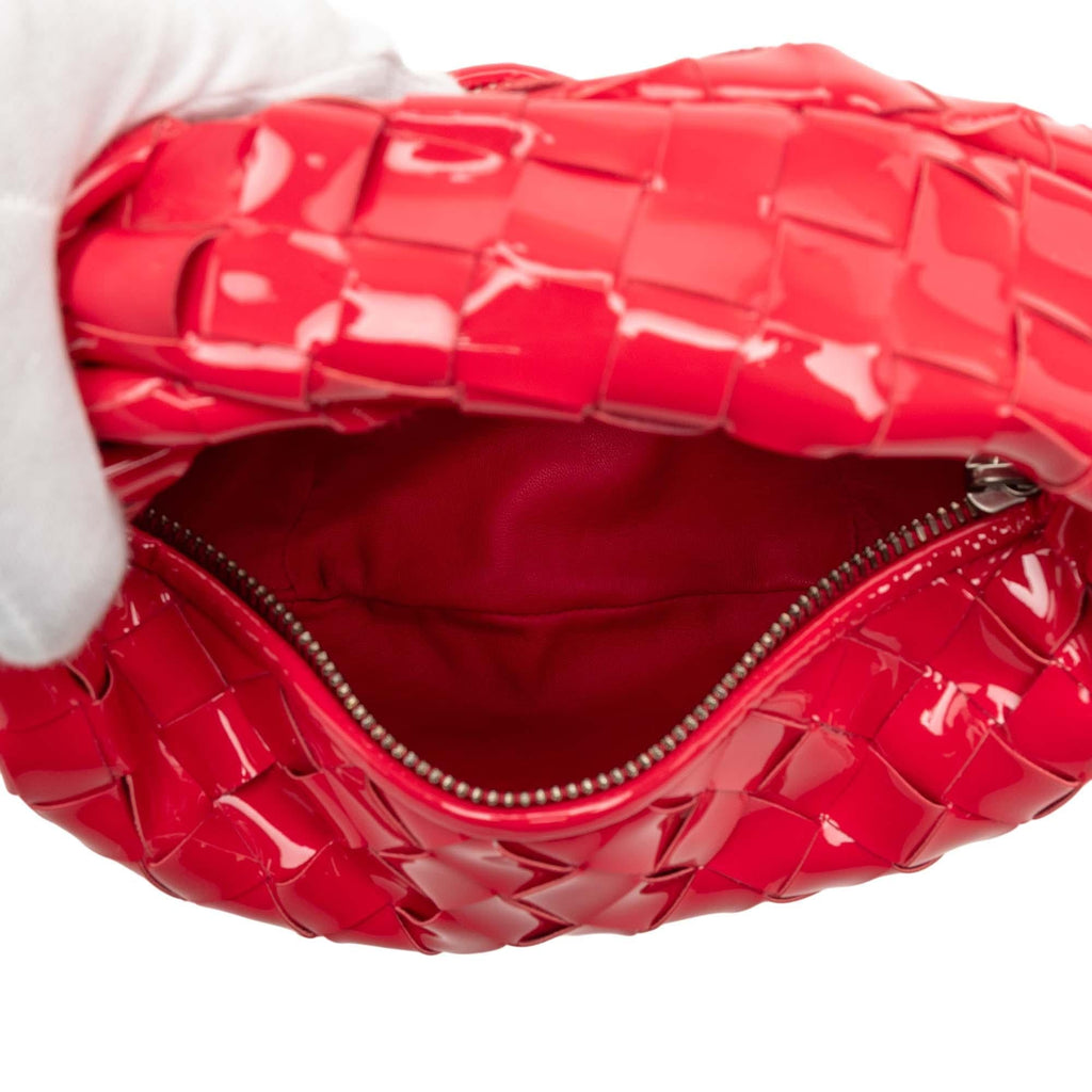 Bottega Veneta Mini Patent Intrecciato Jodie