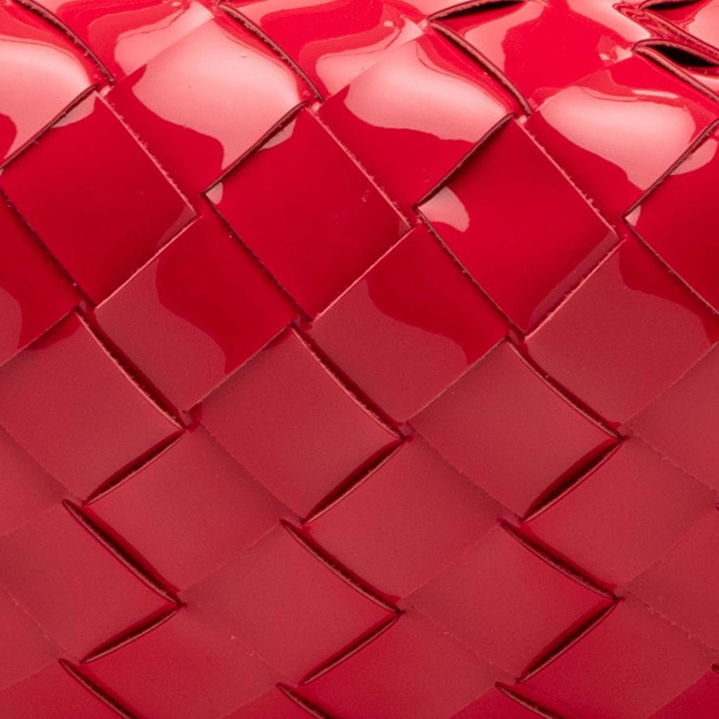 Bottega Veneta Mini Patent Intrecciato Jodie