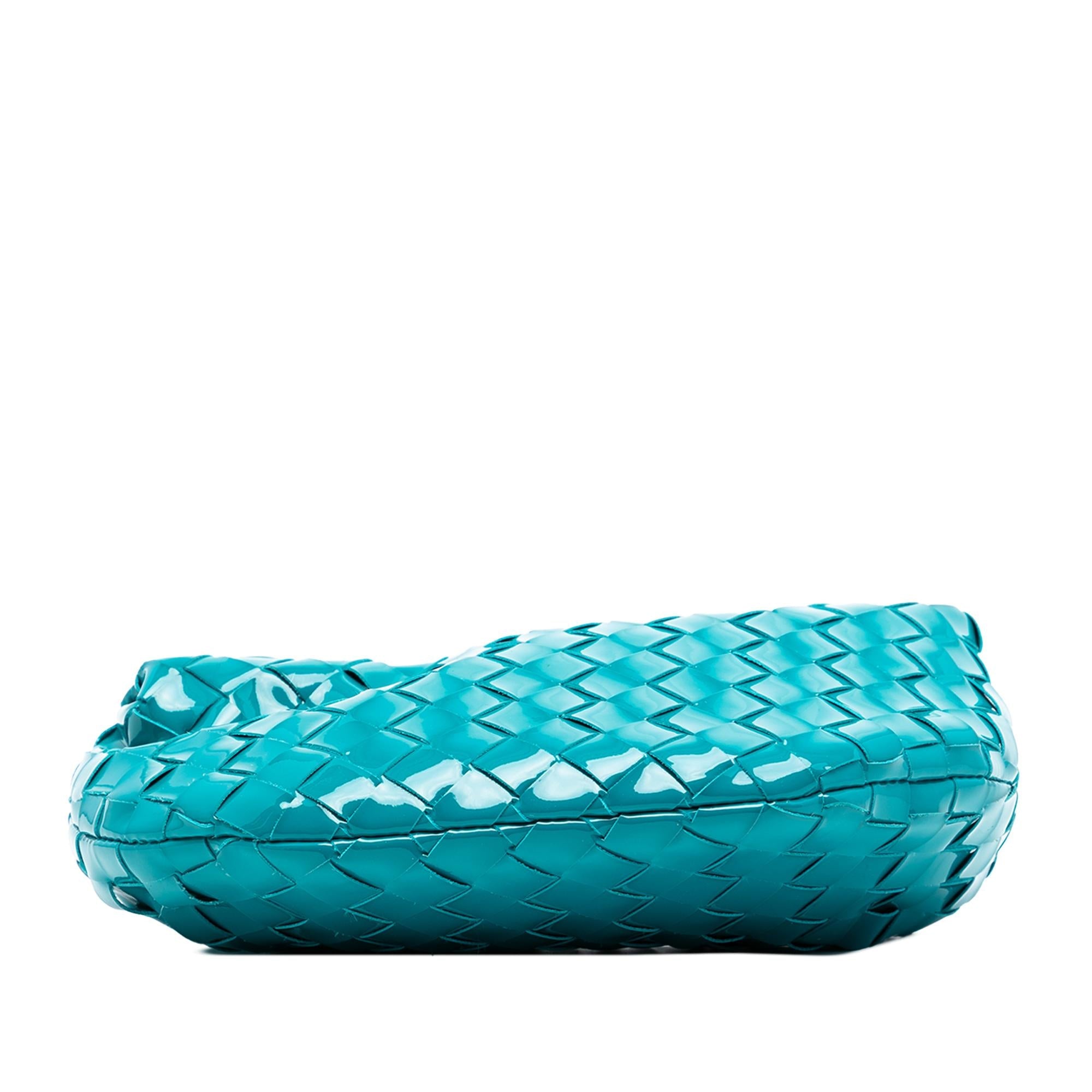 Bottega Veneta Mini Patent Intrecciato Jodie
