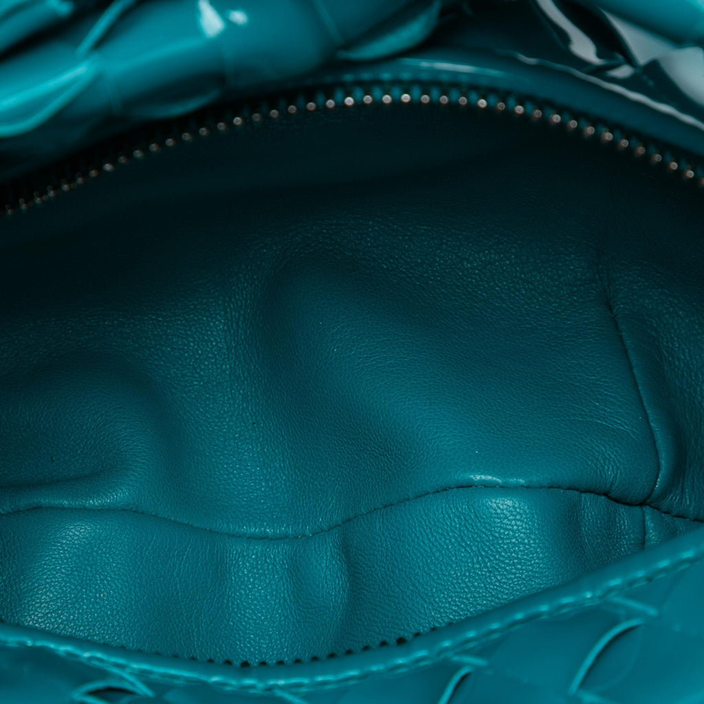 Bottega Veneta Mini Patent Intrecciato Jodie