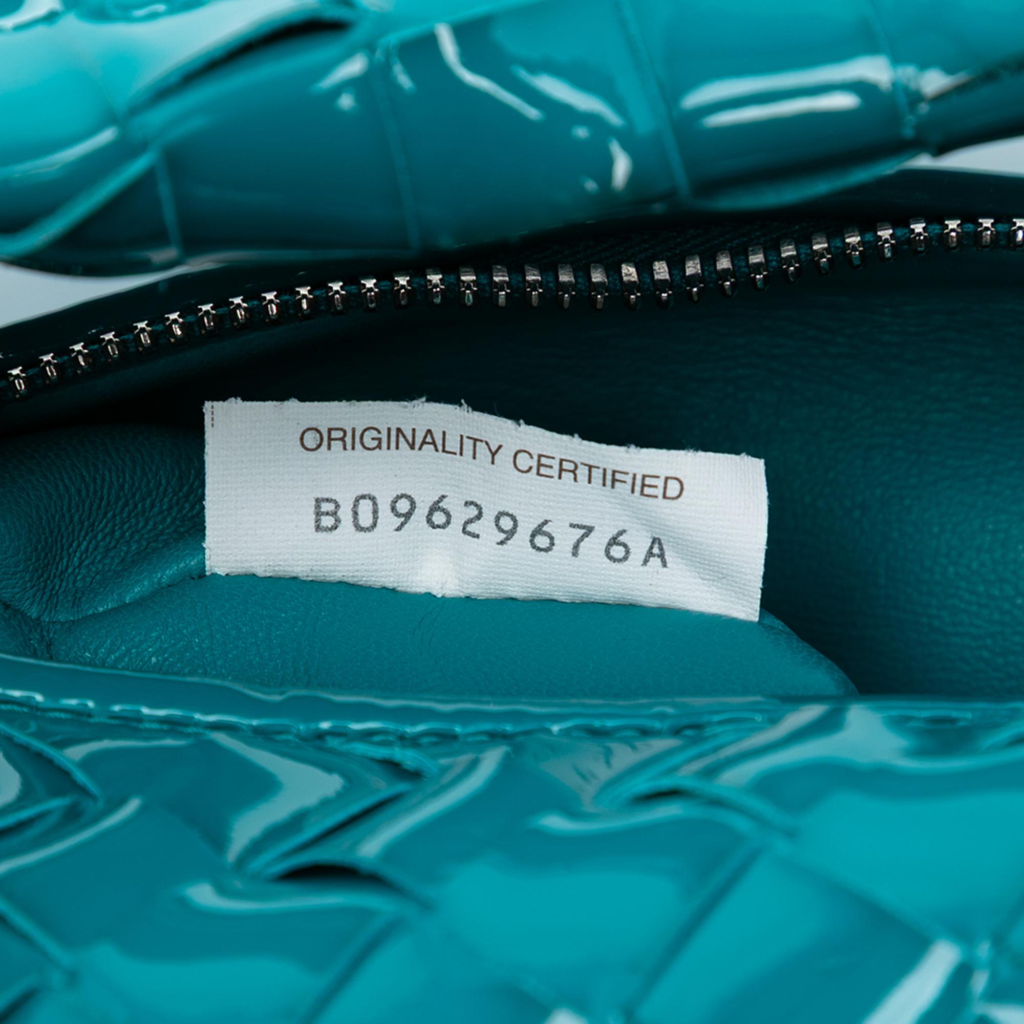 Bottega Veneta Mini Patent Intrecciato Jodie