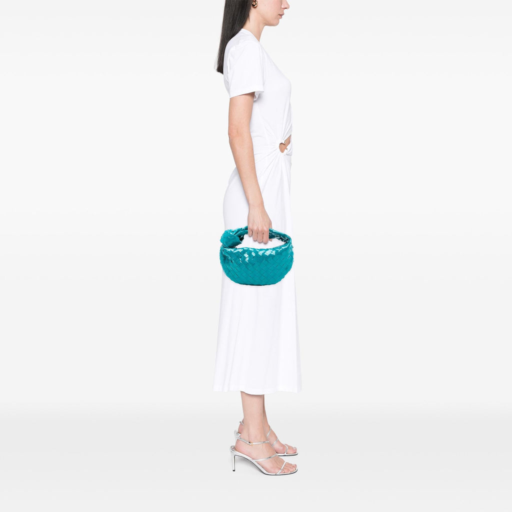 Bottega Veneta Mini Patent Intrecciato Jodie