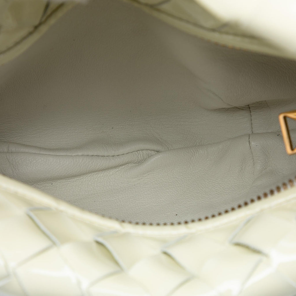 Bottega Veneta Mini Patent Intrecciato Jodie