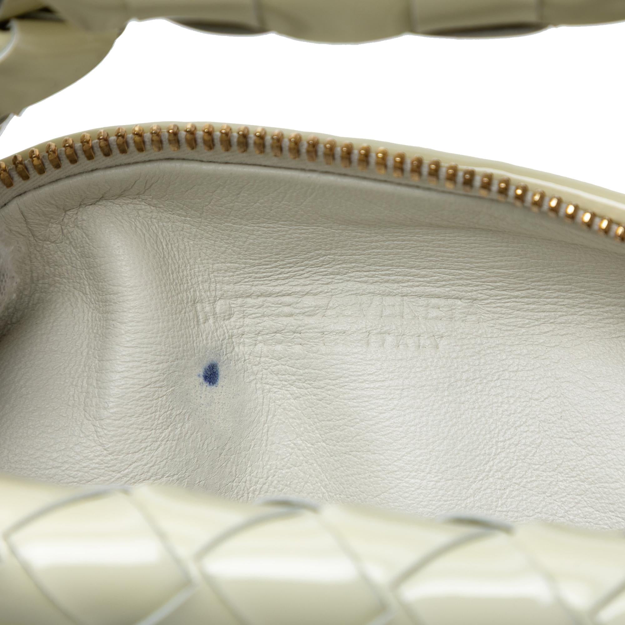 Bottega Veneta Mini Patent Intrecciato Jodie