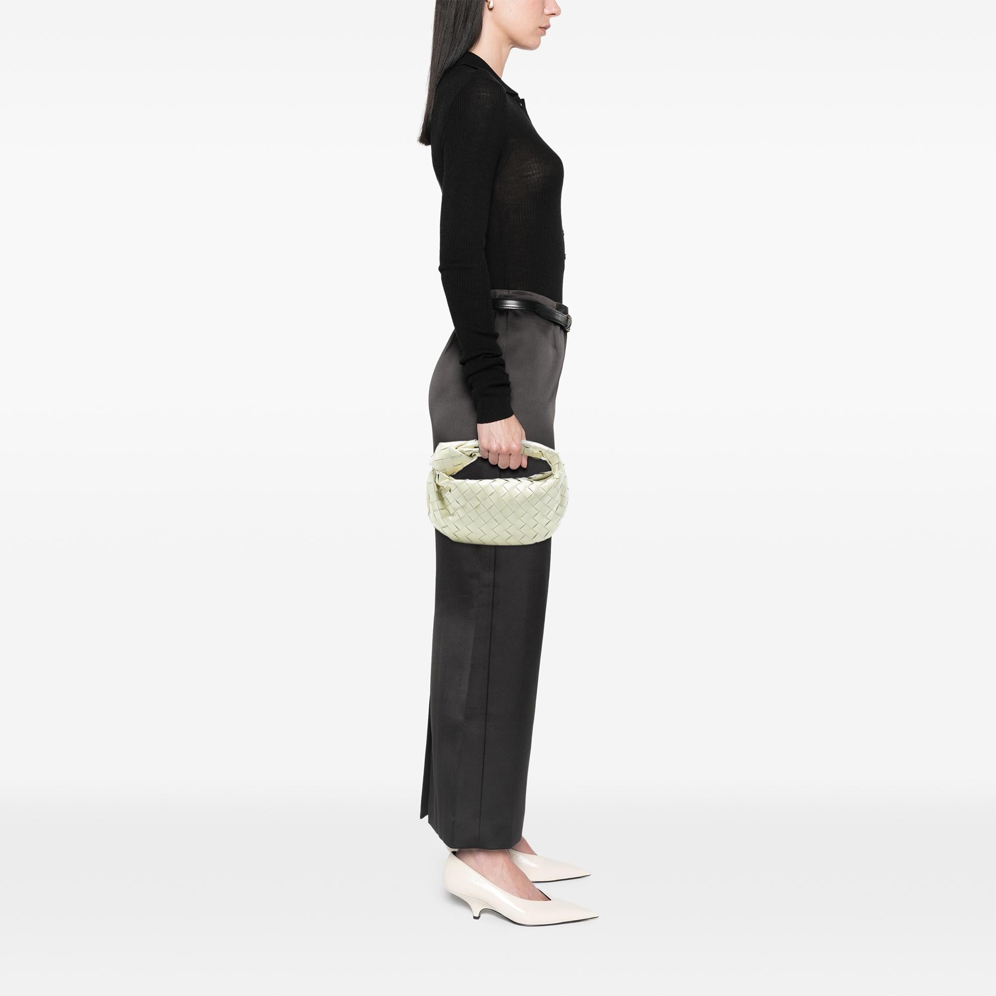 Bottega Veneta Mini Patent Intrecciato Jodie