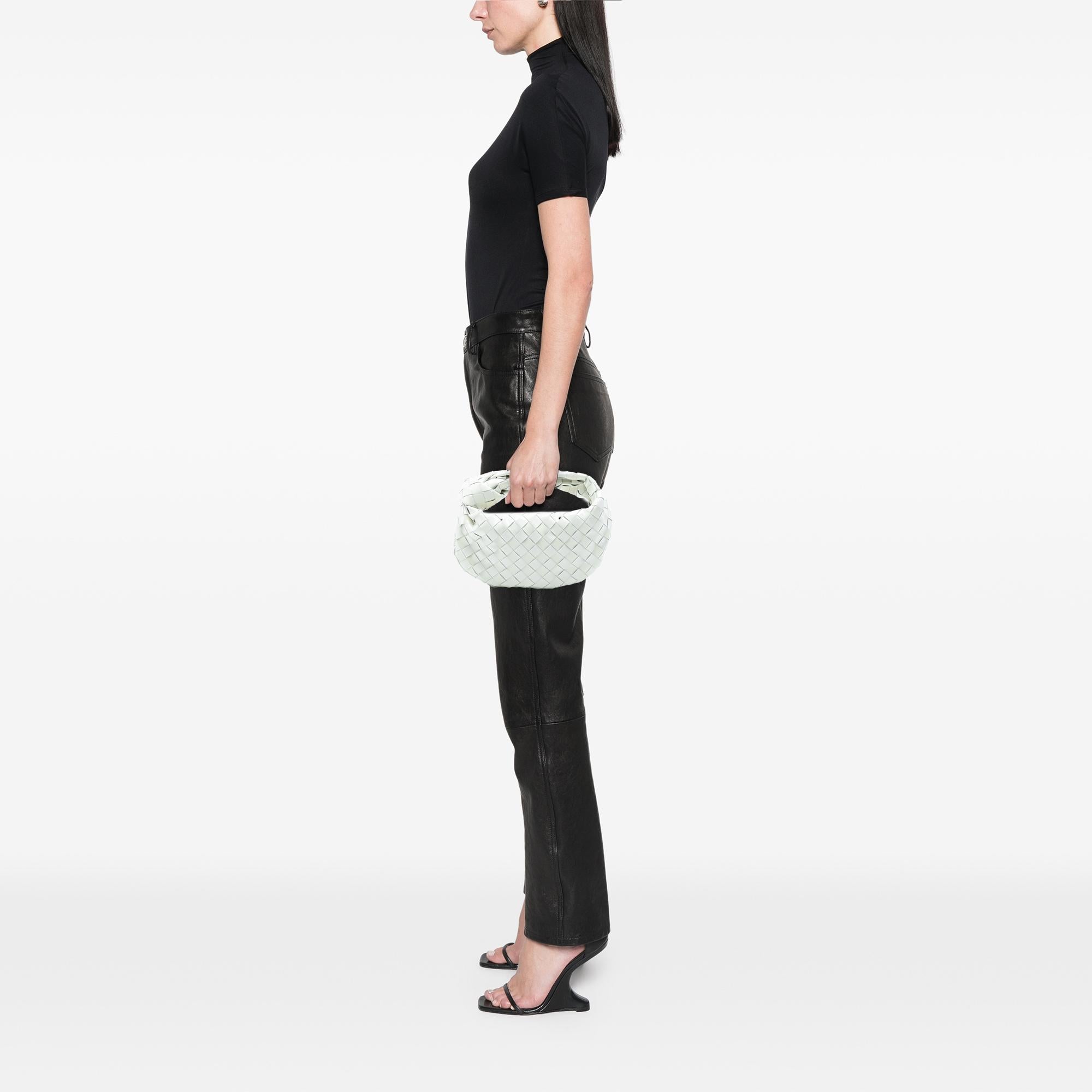 Bottega Veneta Mini Patent Intrecciato Jodie