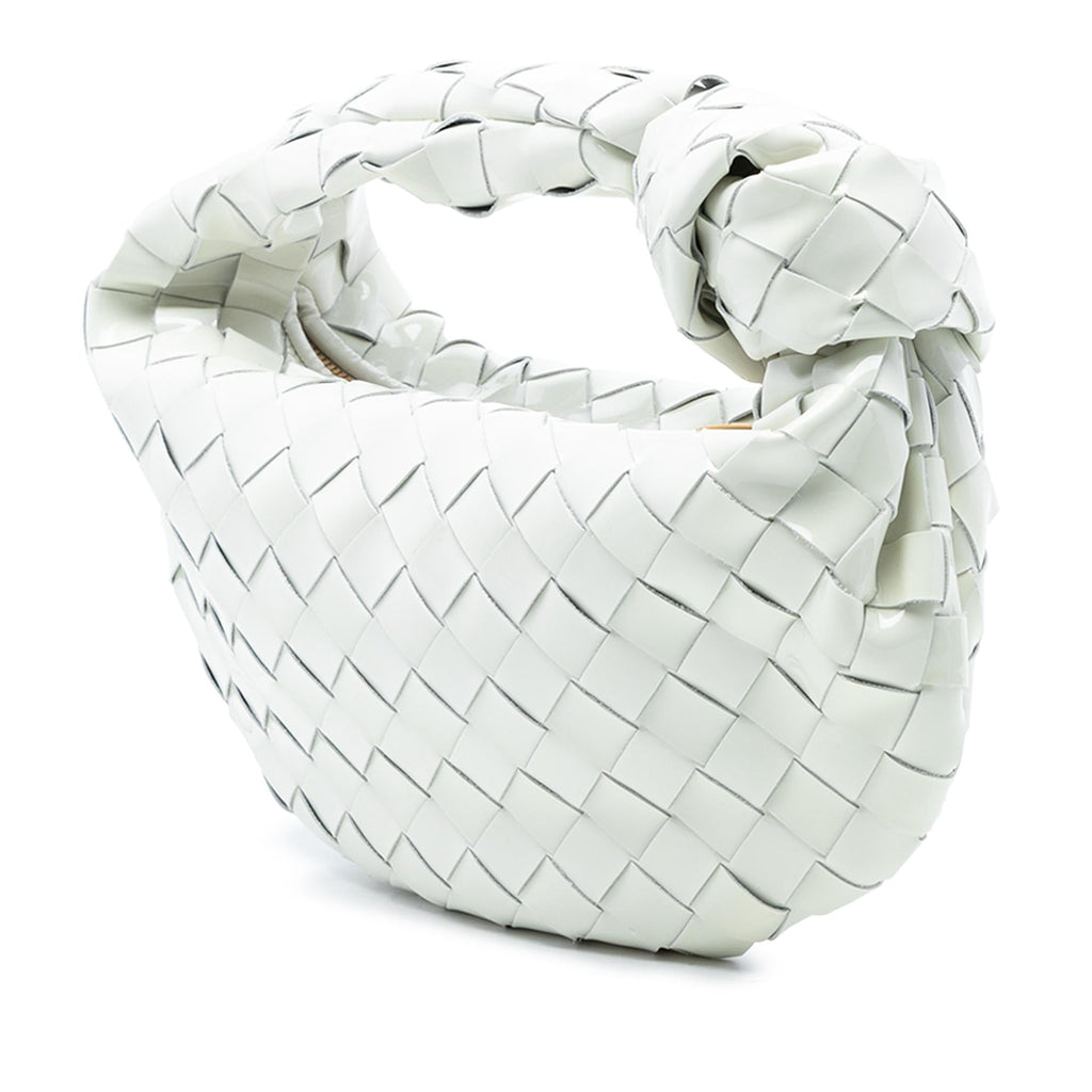 Bottega Veneta Mini Patent Intrecciato Jodie