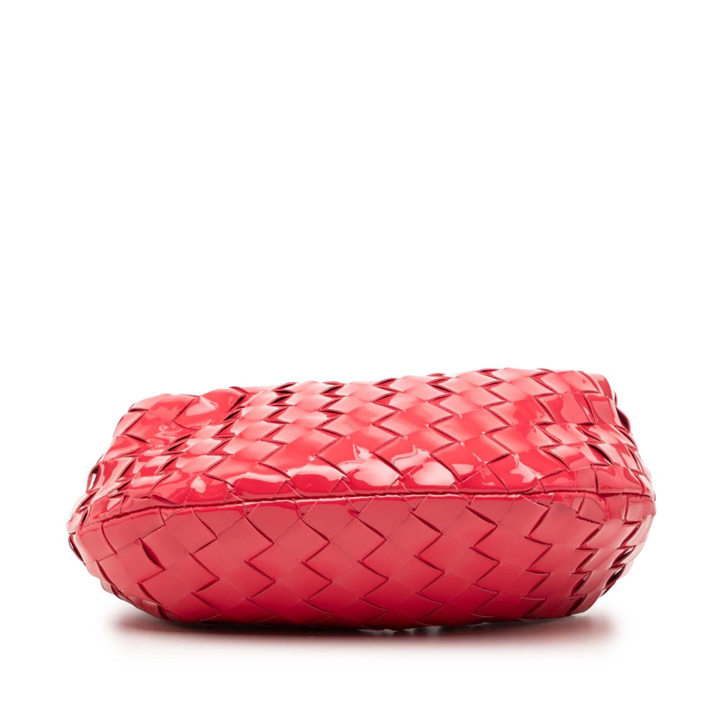 Bottega Veneta Mini Patent Intrecciato Jodie