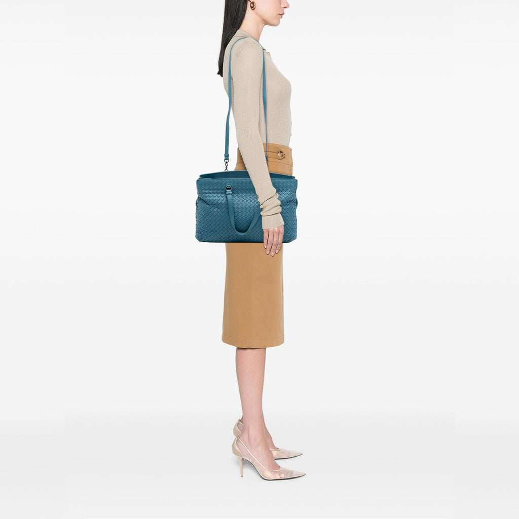 Bottega Veneta Nappa Intrecciato Accordion Satchel