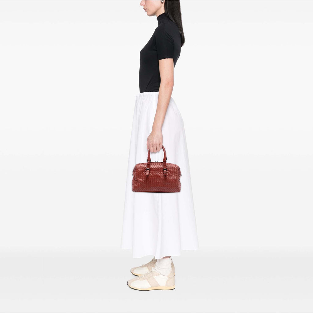 Bottega Veneta Nappa Intrecciato Boston Bag