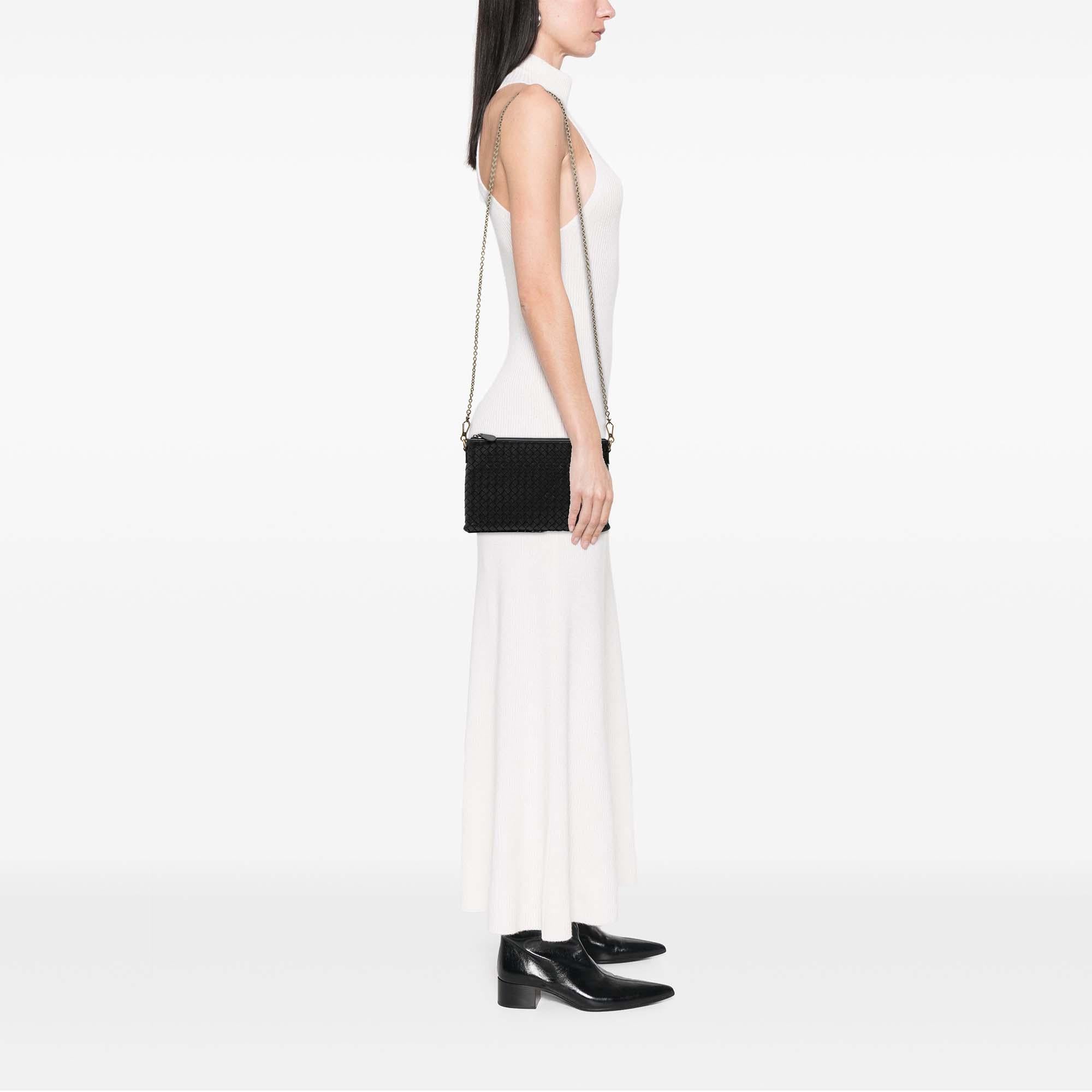 Bottega Veneta Nappa Intrecciato Chain Crossbody