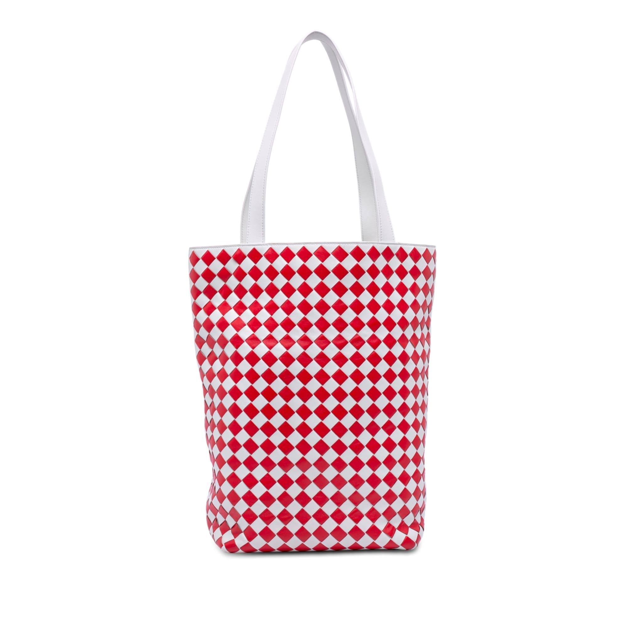 Bottega Veneta Nappa Intrecciato Check Avenue Tote