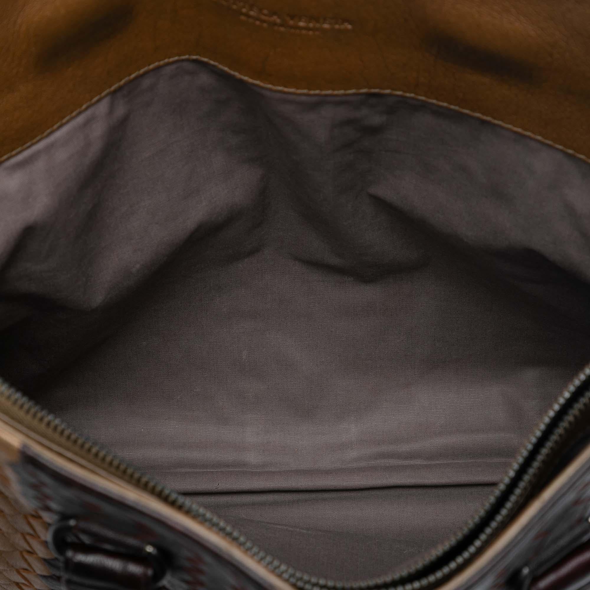 Bottega Veneta Nappa Intrecciato Club Fume Briefcase
