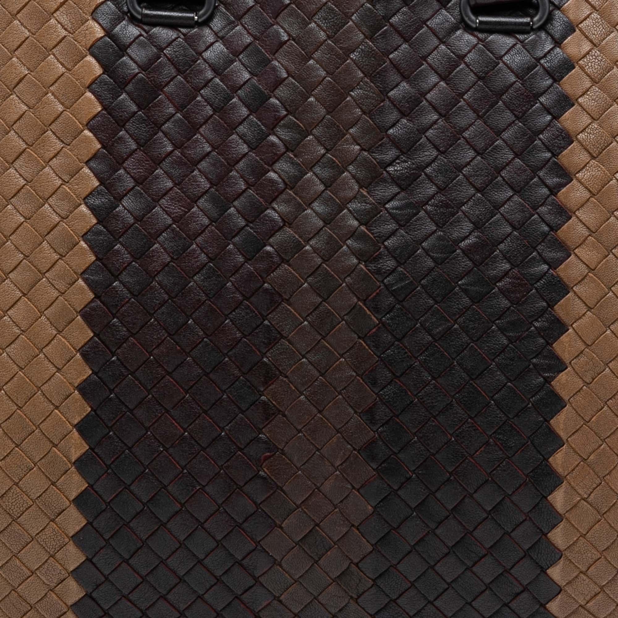 Bottega Veneta Nappa Intrecciato Club Fume Briefcase