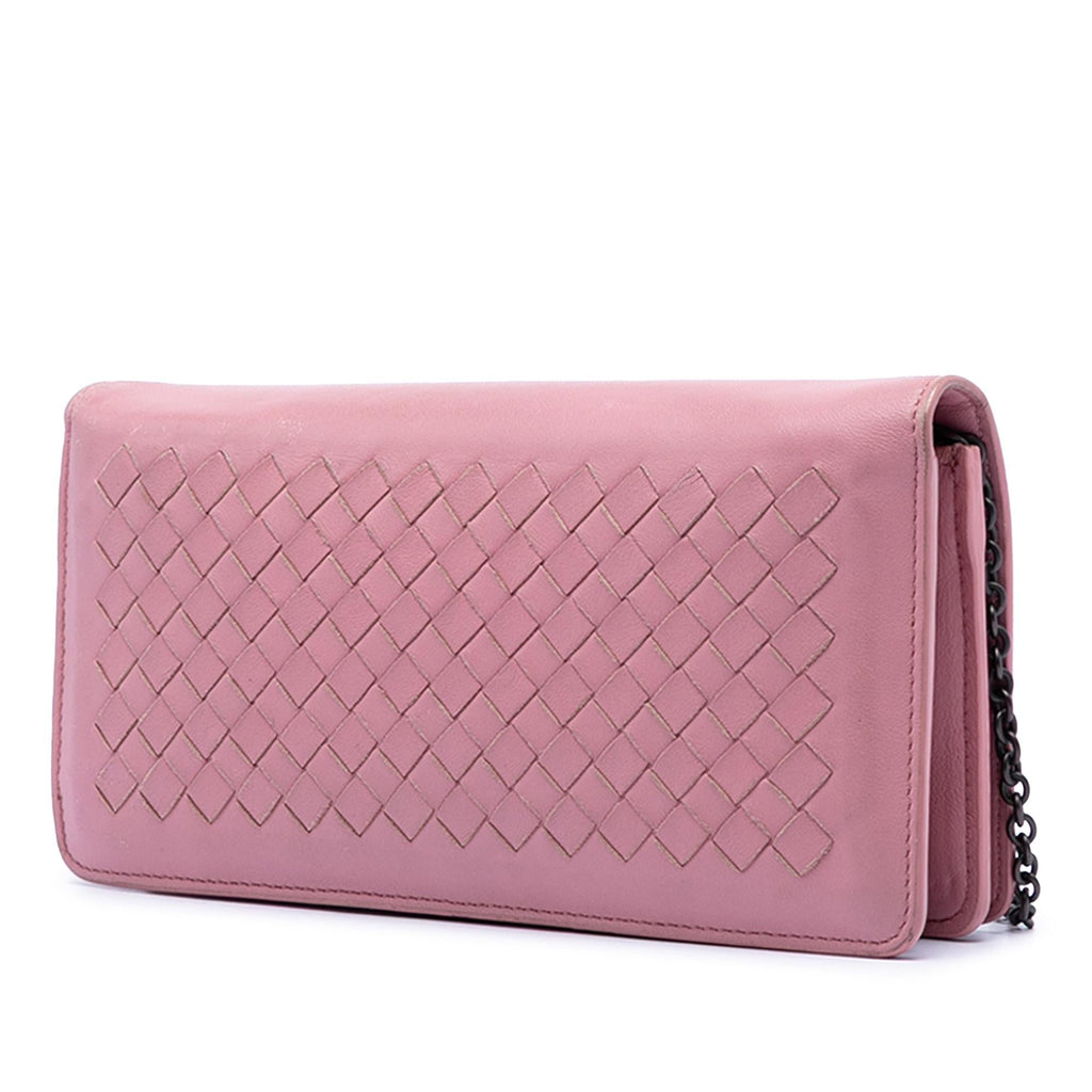 Bottega Veneta Nappa Intrecciato Continental Wallet on Chain