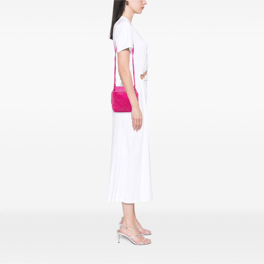 Bottega Veneta Nappa Intrecciato Cube Crossbody