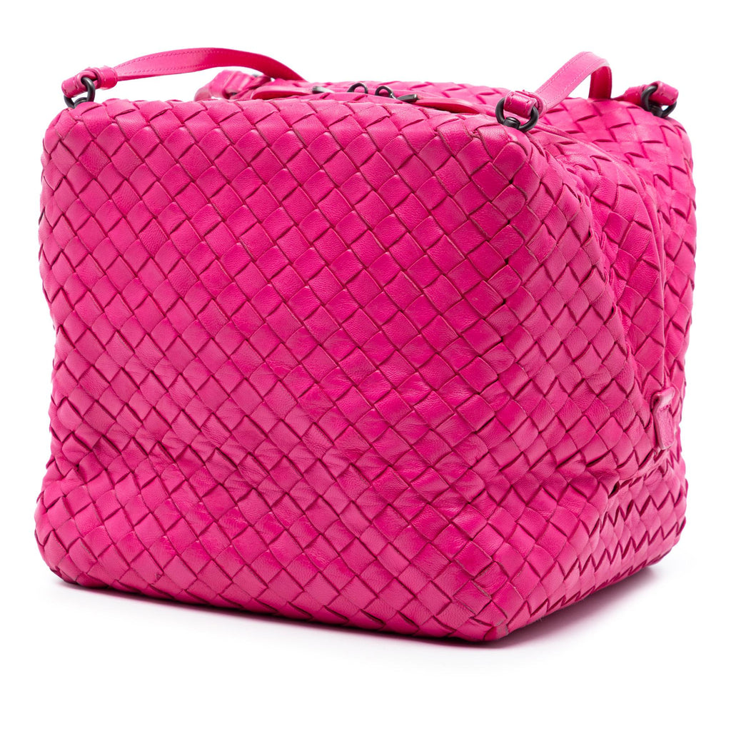 Bottega Veneta Nappa Intrecciato Cube Crossbody