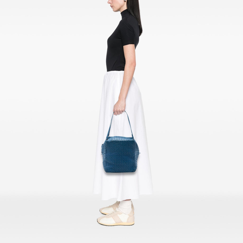 Bottega Veneta Nappa Intrecciato Cube Shoulder Bag