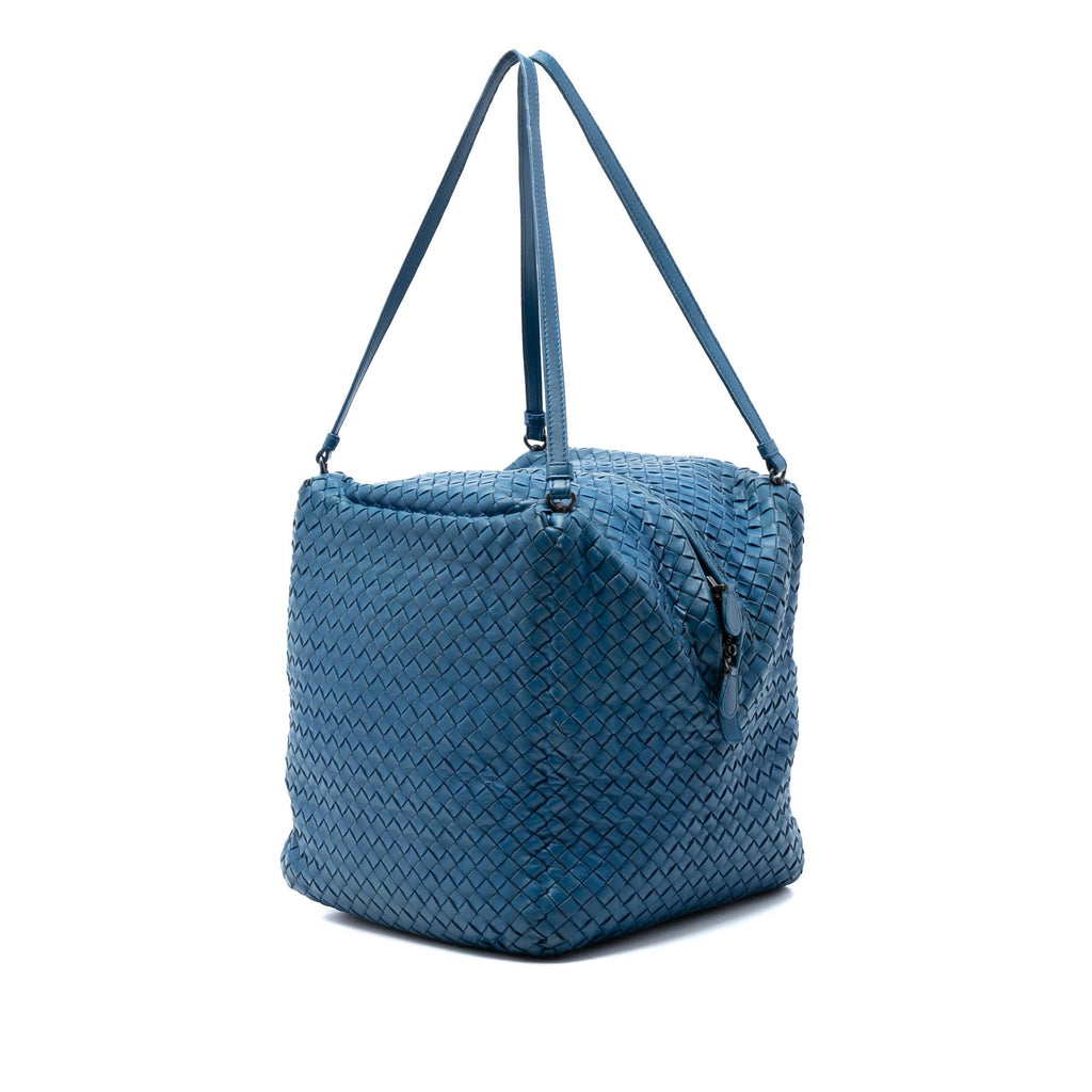 Bottega Veneta Nappa Intrecciato Cube Shoulder Bag