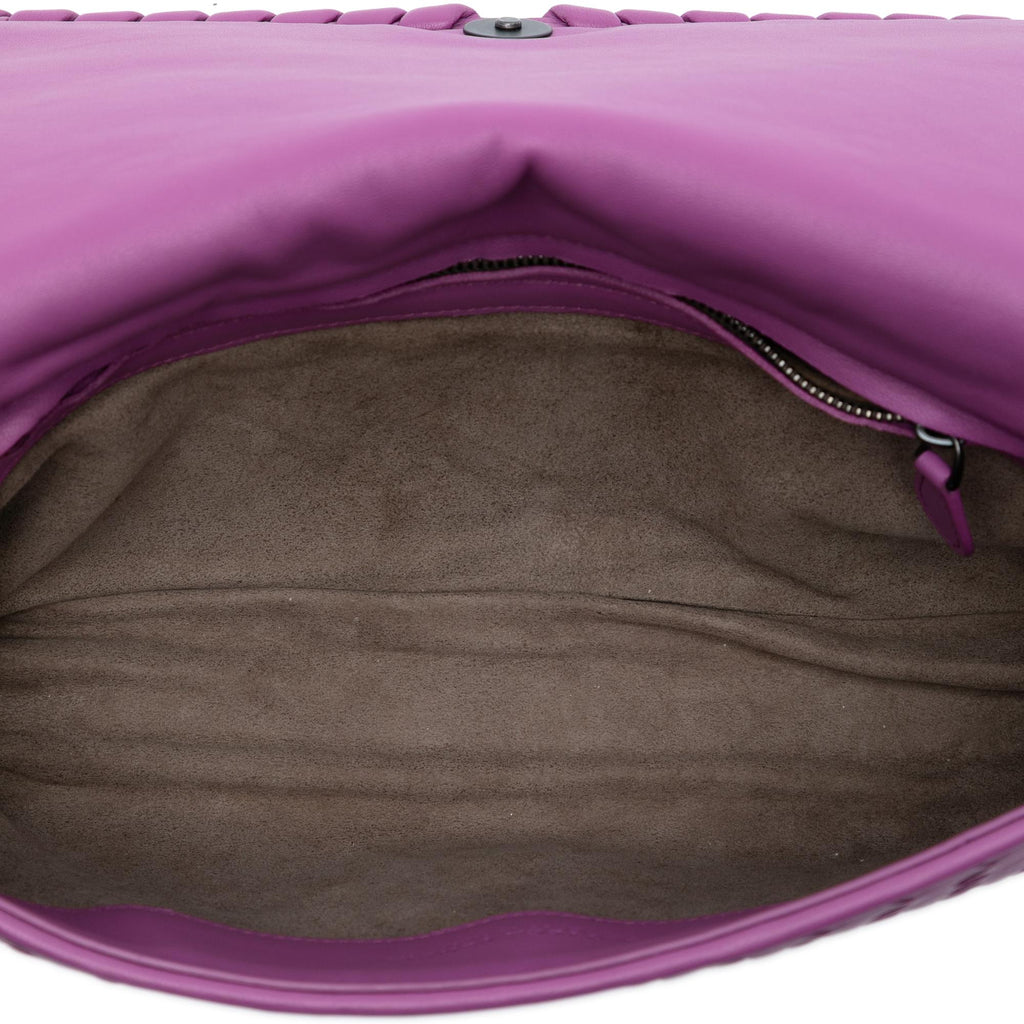 Bottega Veneta Nappa Intrecciato Dahlia Clutch Crossbody