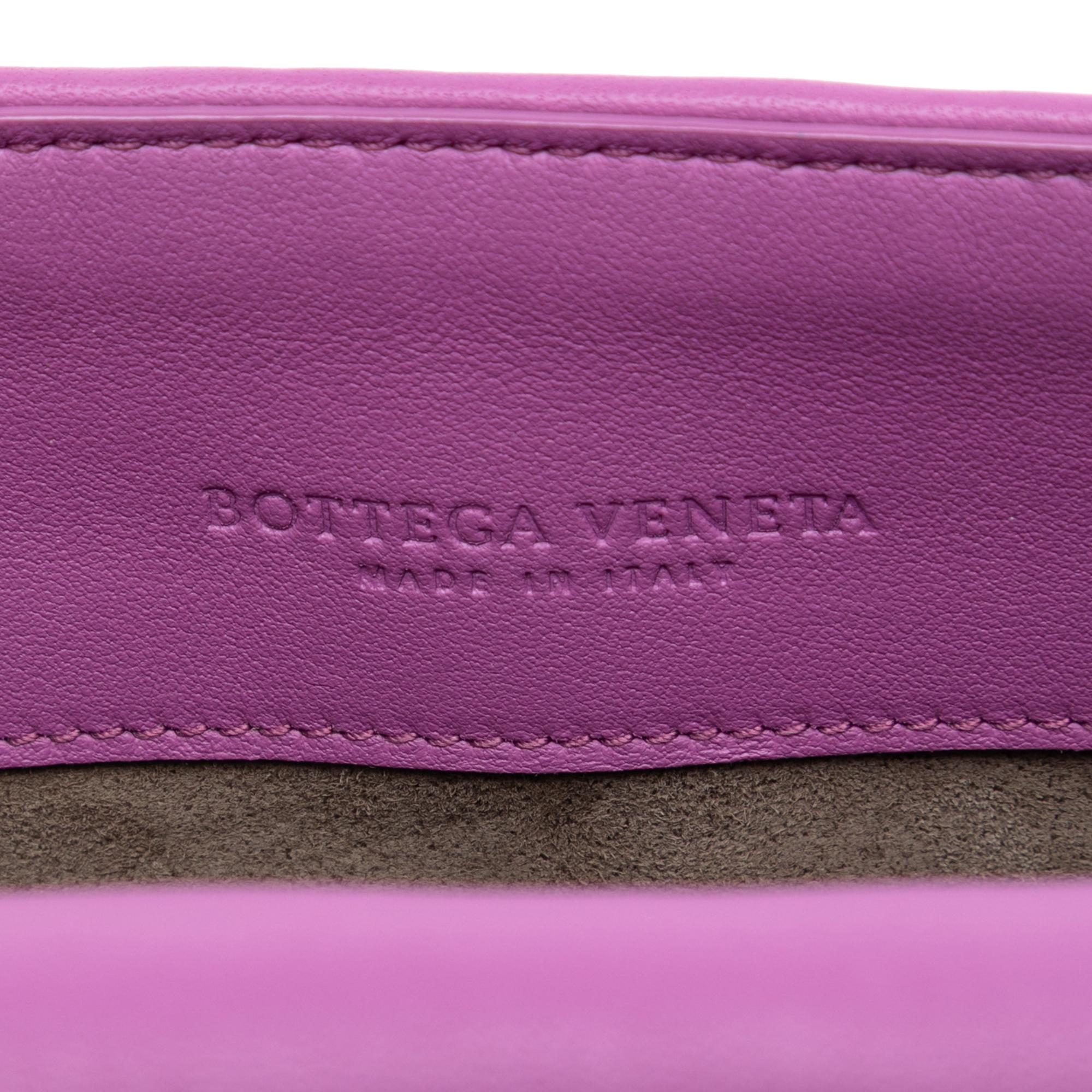 Bottega Veneta Nappa Intrecciato Dahlia Clutch Crossbody