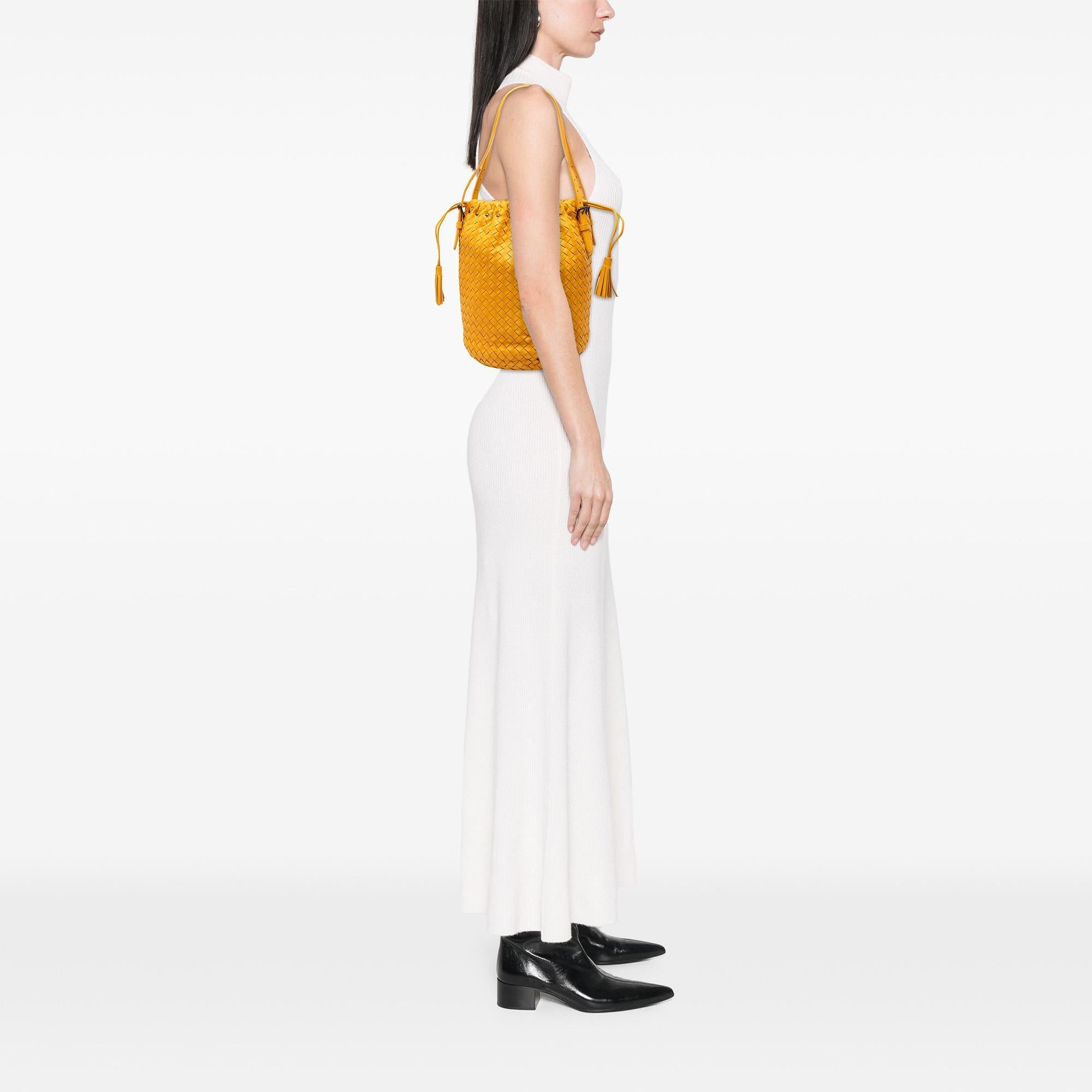 Bottega Veneta Nappa Intrecciato Drawstring Bucket Bag