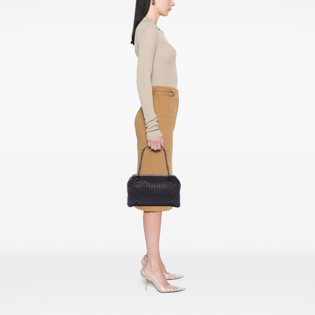 Bottega Veneta Nappa Intrecciato Duo Shoulder Bag
