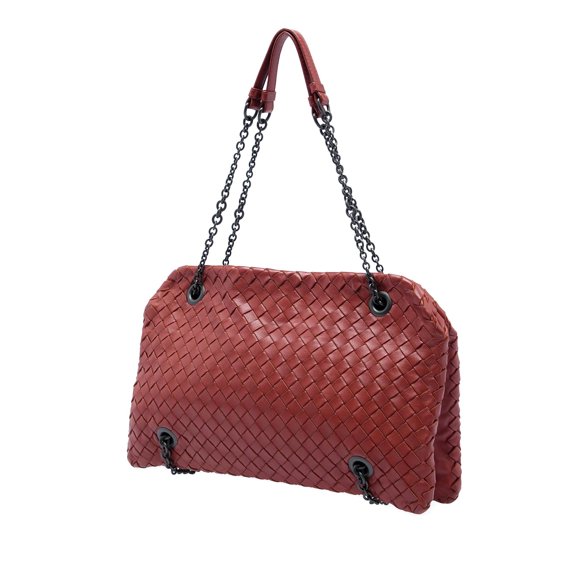 Bottega Veneta Nappa Intrecciato Duo Shoulder Bag