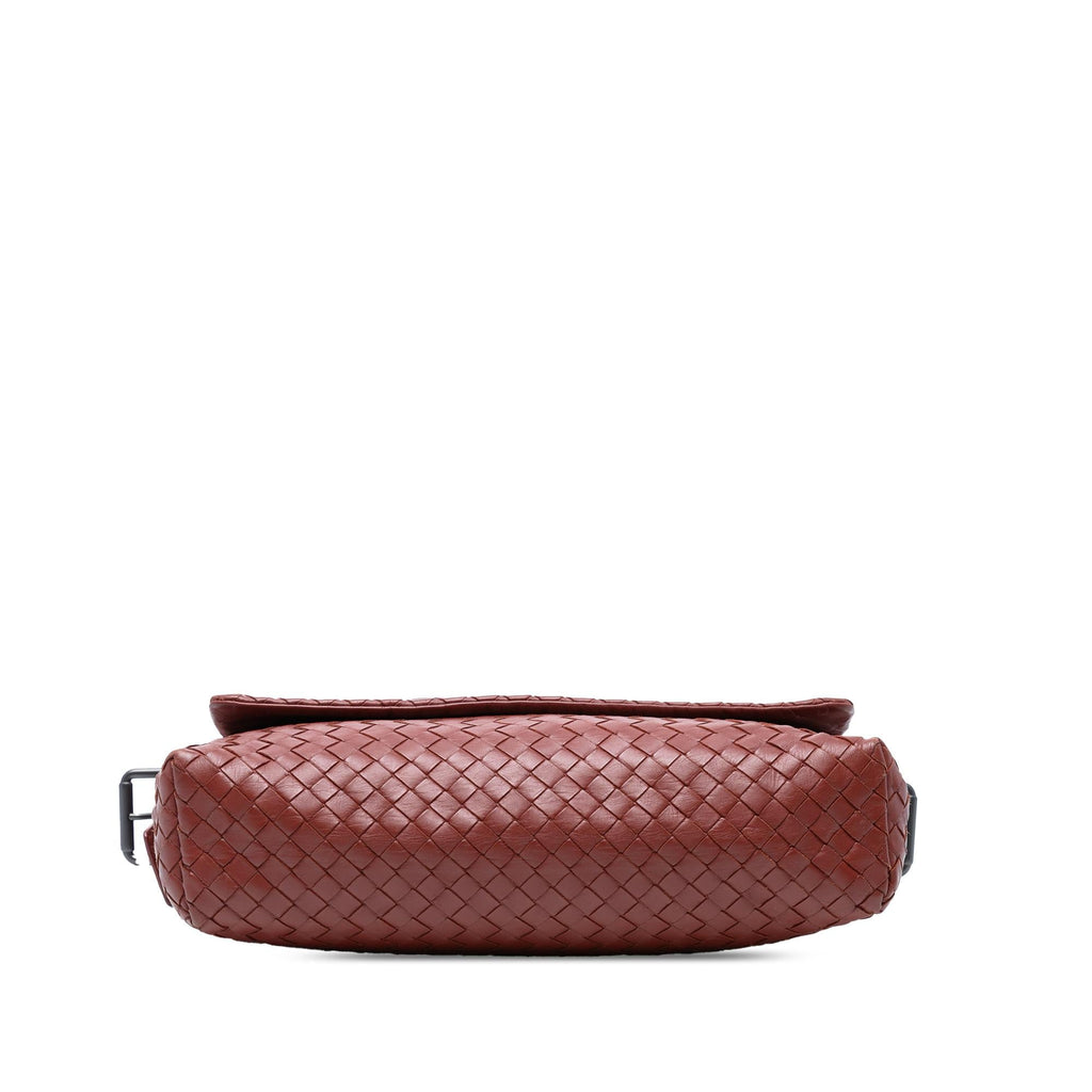 Bottega Veneta Nappa Intrecciato Flap Crossbody