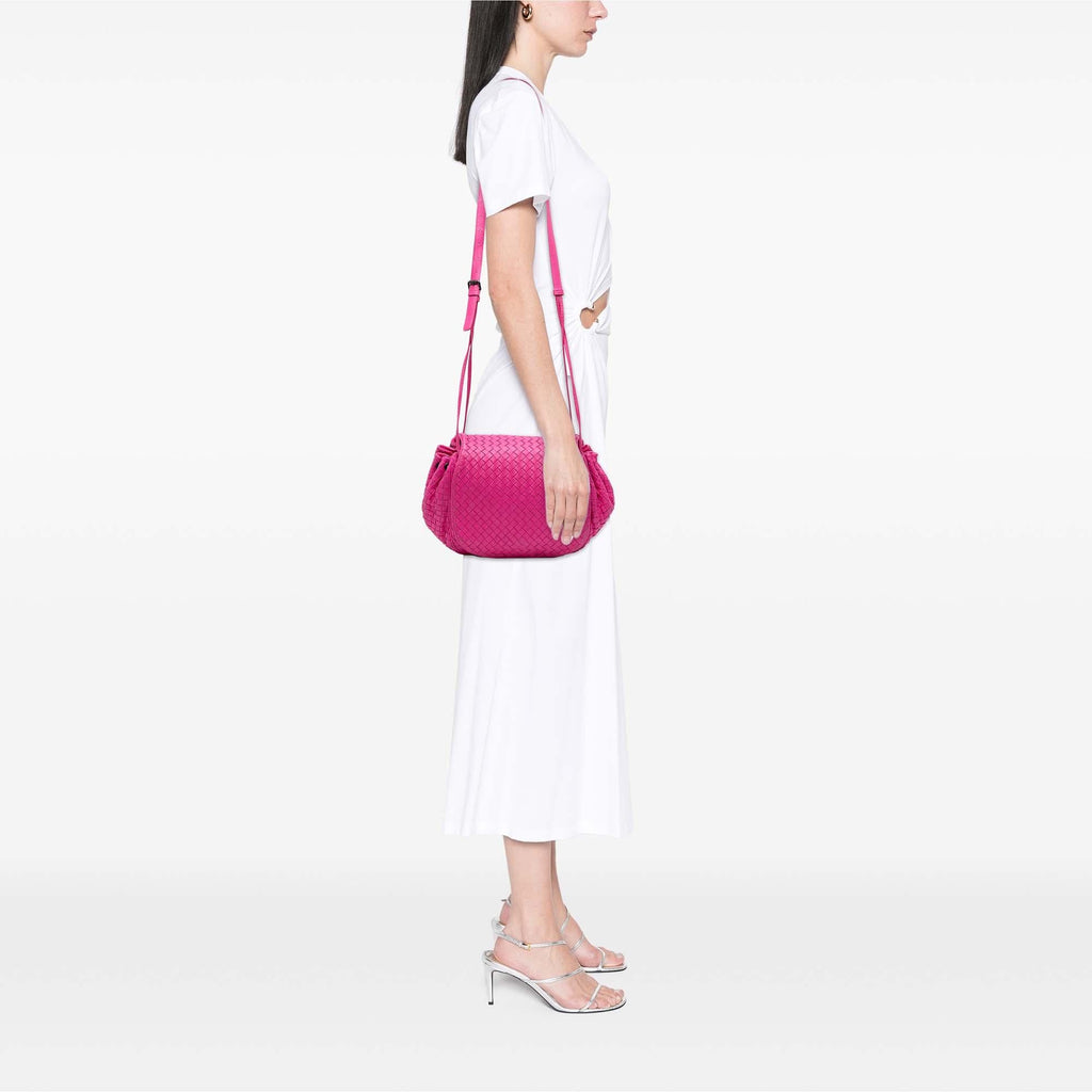 Bottega Veneta Nappa Intrecciato Flap Crossbody
