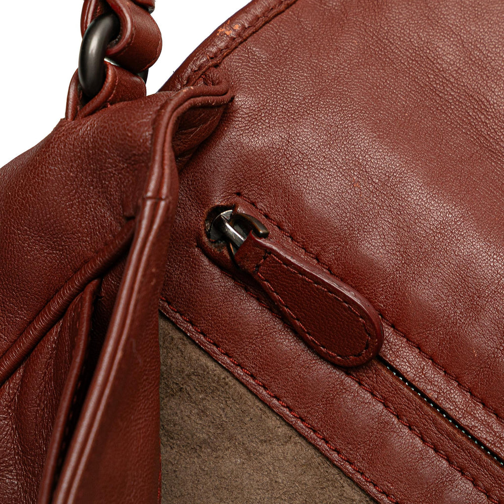 Bottega Veneta Nappa Intrecciato Flap Crossbody
