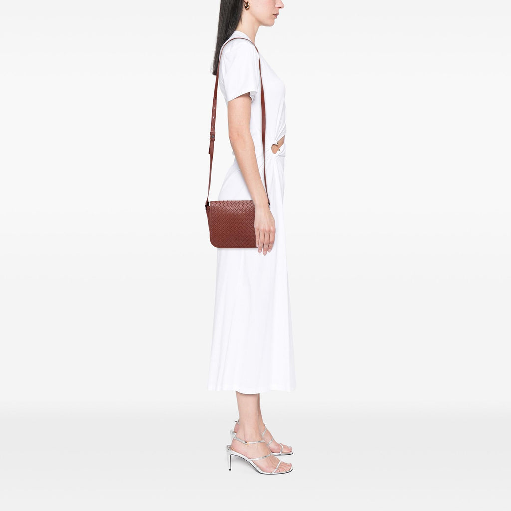 Bottega Veneta Nappa Intrecciato Flap Crossbody